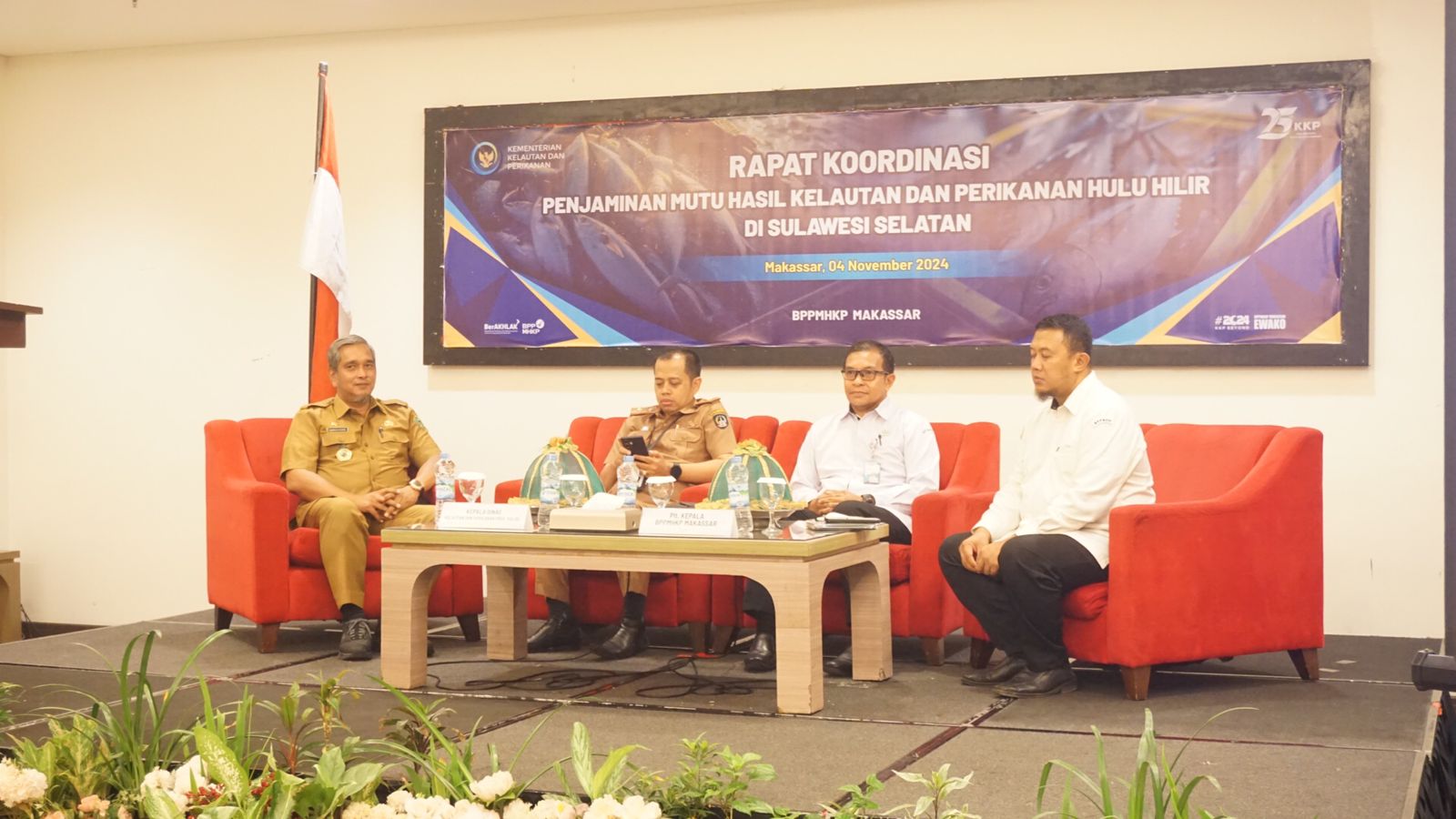 Rapat Koordinasi Penjaminan Mutu Hasil Kelautan dan Perikanan Hulu Hikir Di Sulawesi Selatan