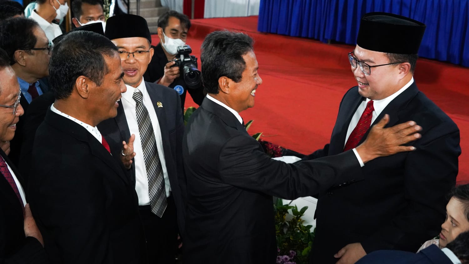 Menteri Sakti Wahyu Trenggono menghadiri pelantikan Prof Arif Satria sebagai Rektor Institut Pertanian Bogor (IPB) periode 2023-2028