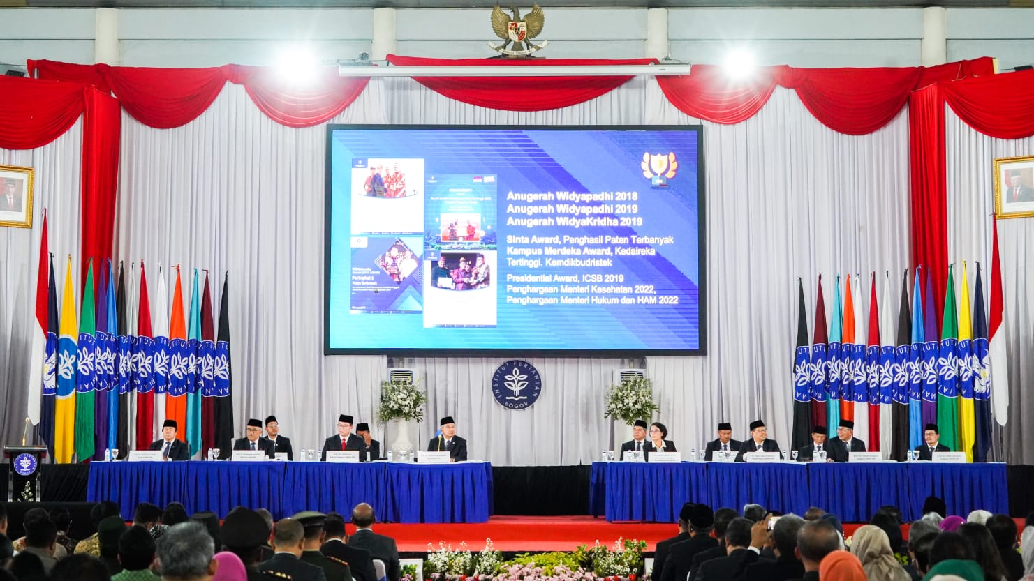 Menteri Sakti Wahyu Trenggono menghadiri pelantikan Prof Arif Satria sebagai Rektor Institut Pertanian Bogor (IPB) periode 2023-2028