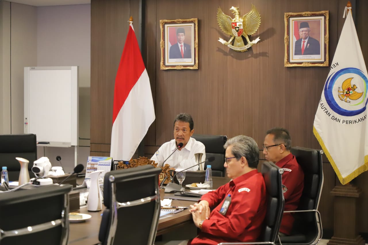 Menteri Trenggono hadir pada agenda rapat koordinasi dan tindak lanjut arahan Presiden mengenai pembentukan Badan Karantina terintegrasi