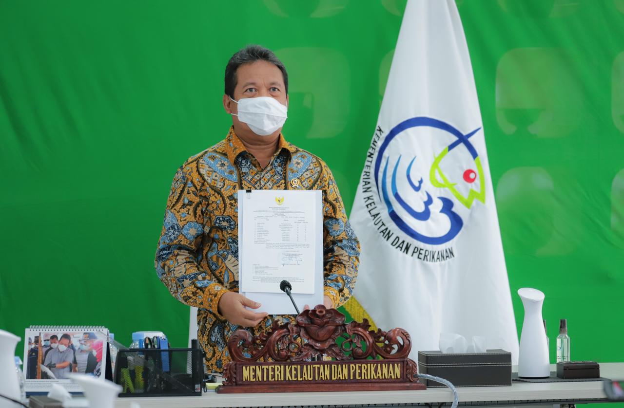 Menteri Sakti Wahyu Trenggono mengikuti Video Conference Entry Meeting Dalam Rangka Pemeriksaan Terinci atas Laporan Keuangan KKP TA 2020 oleh BPK-RI. (13/01)