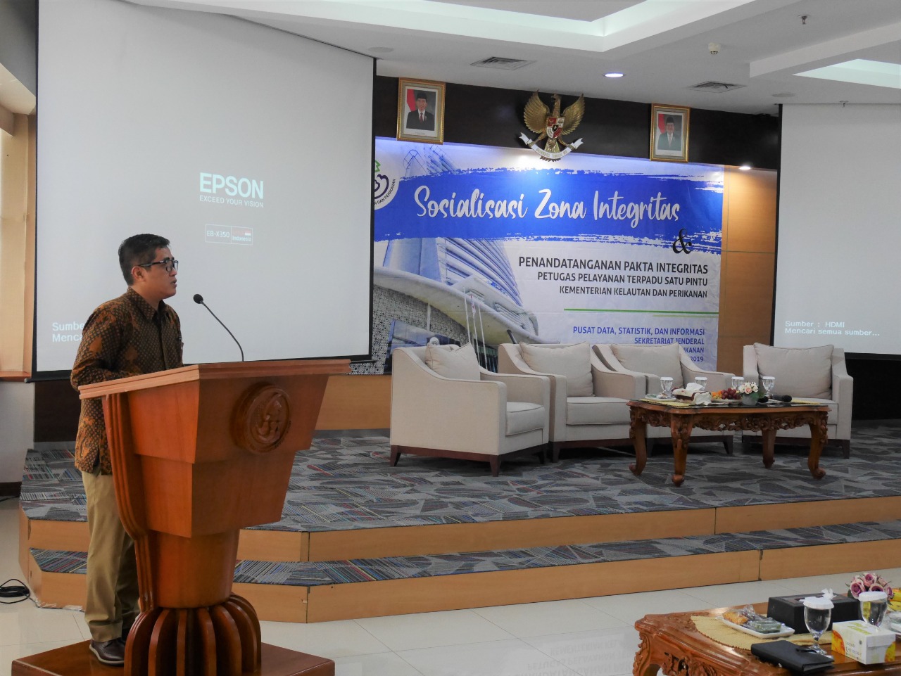 Sosialisasi Zona Integritas dan Penandatanganan Pakta Integritas Petugas Pelayanan Terpadu Satu Pintu Kementerian Kelautan dan Perikanan (PTSP KKP)