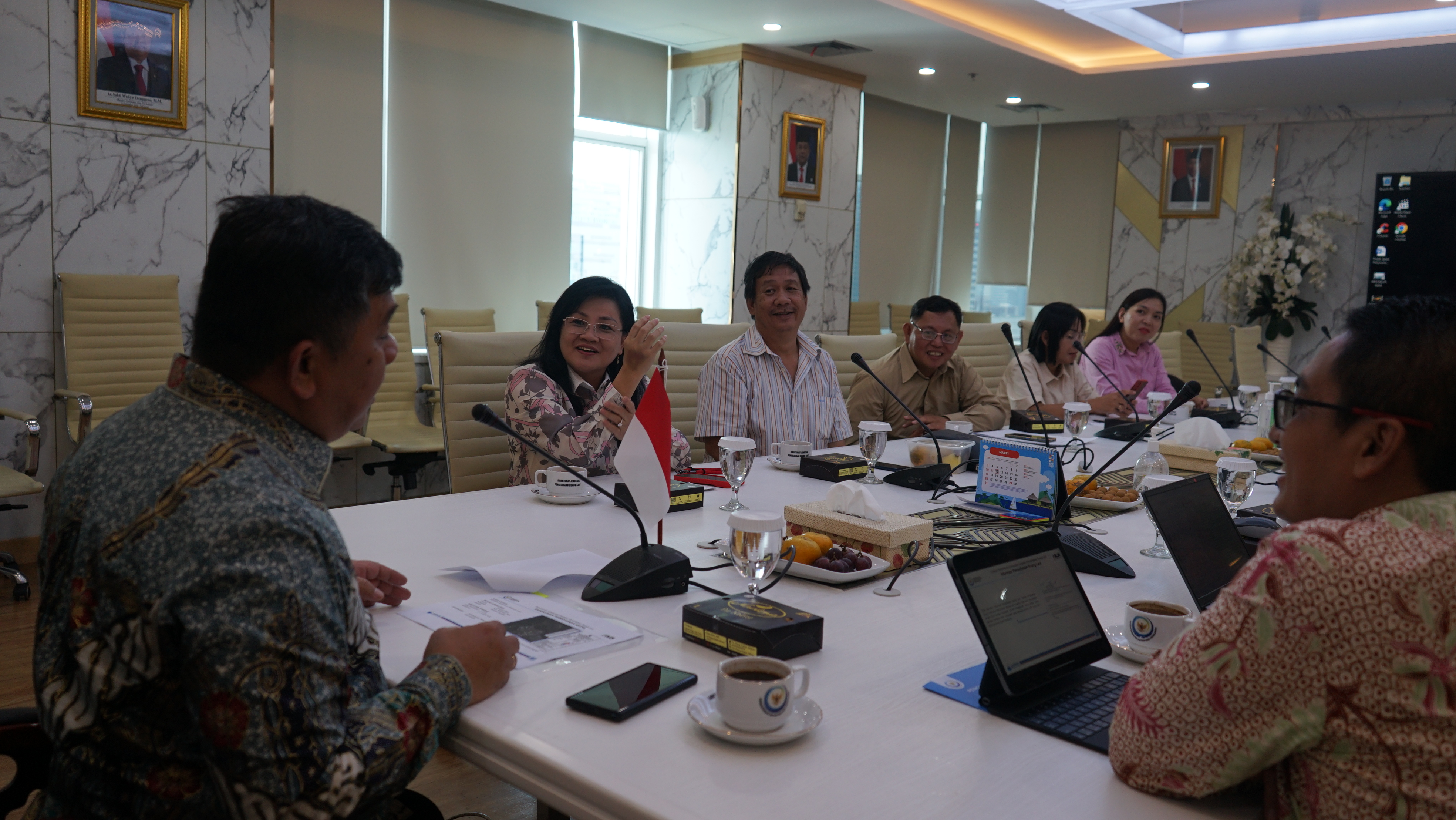 Kunjungan Dinas Kelautan dan Perikanan Provinsi Sulawesi Utara terait KKRL Internasional Fish Market Program KKP-JICA di Provinsi Sulawesi Utara, (1/3).