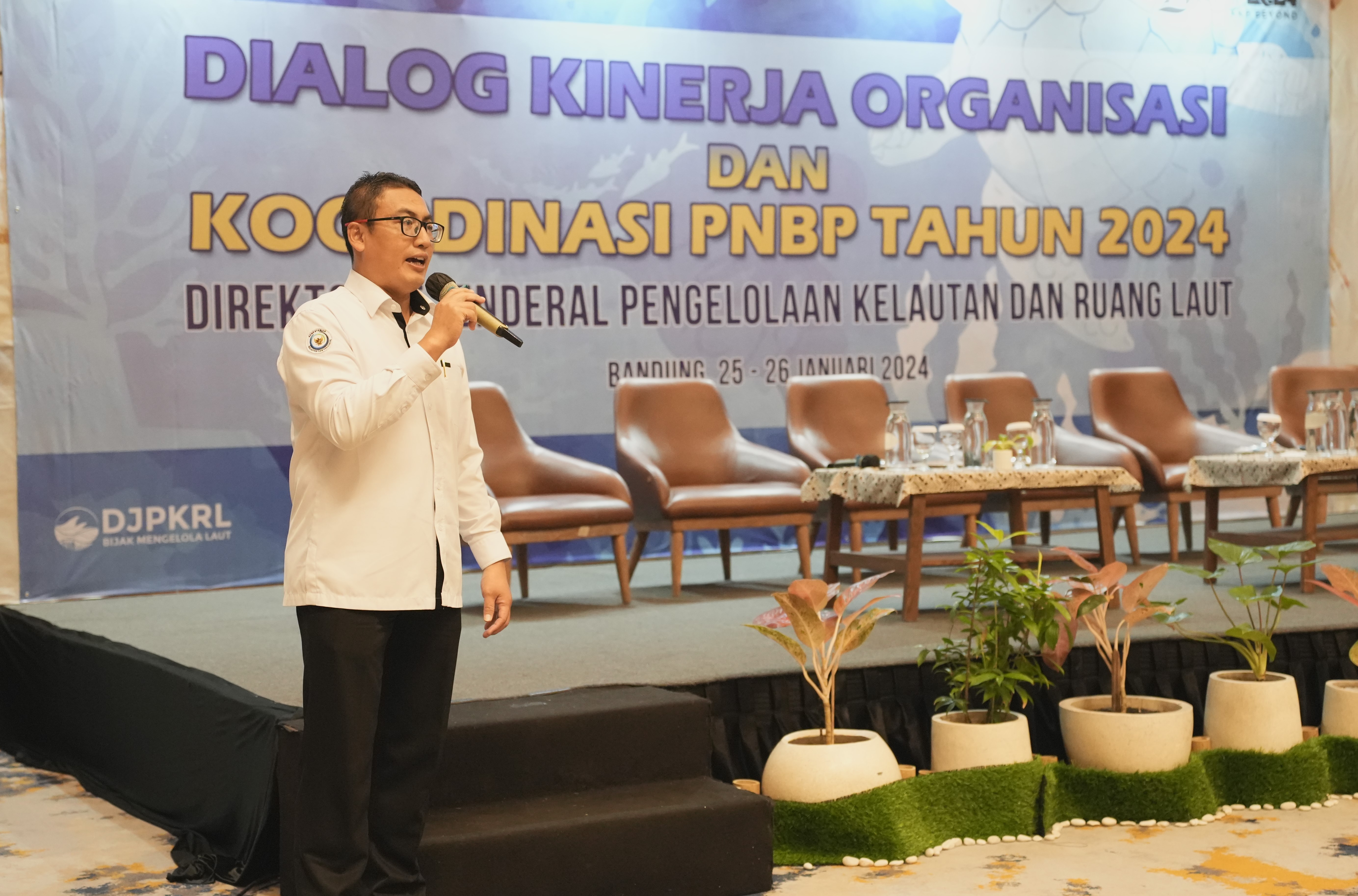 Dialog Kinerja Organisasi dan Koordinasi PNBP tahun 2024 Direktorat Jenderal Pengelolaan Ruang Laut, Bandung (25/2).