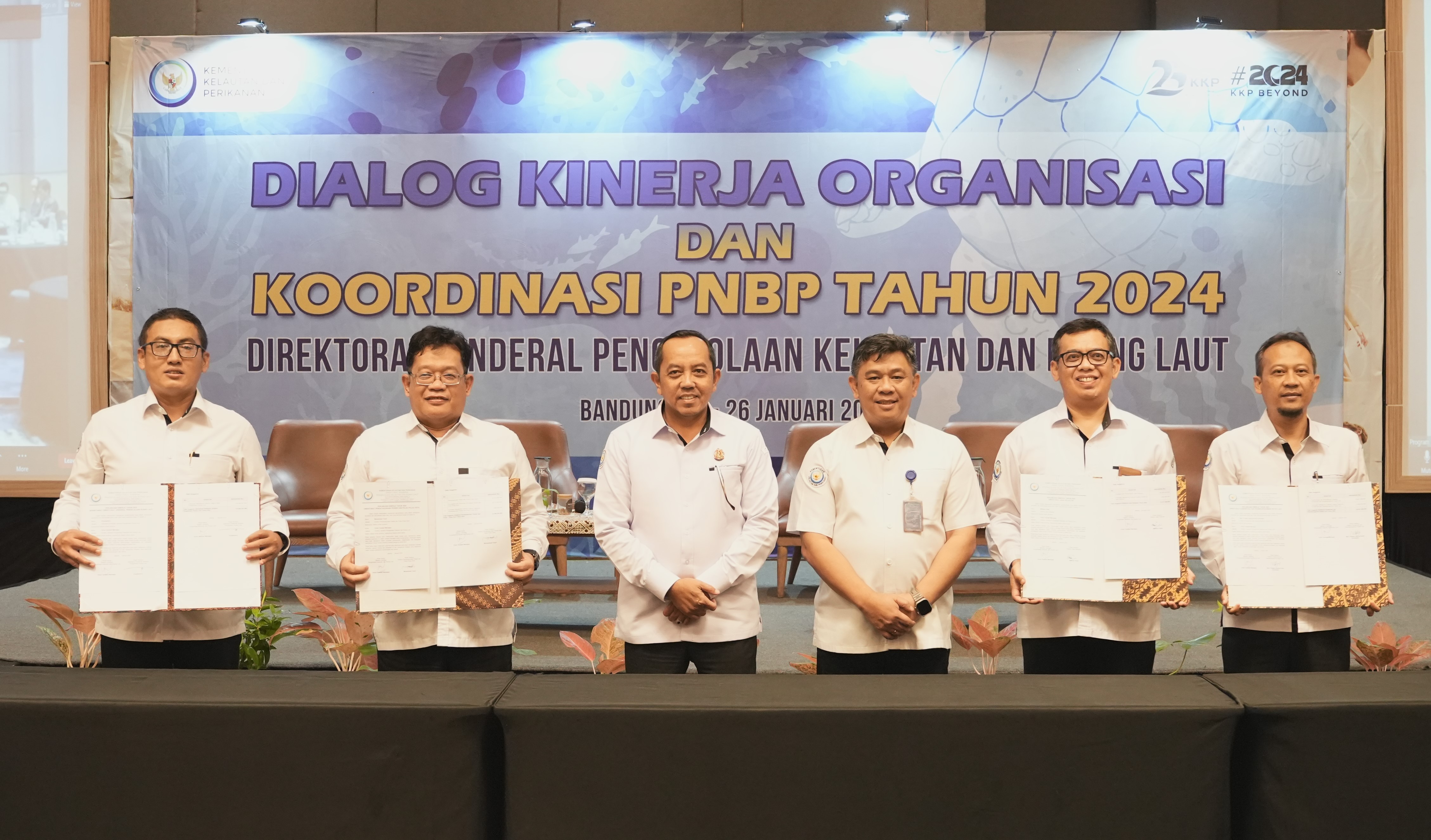 Dialog Kinerja Organisasi dan Koordinasi PNBP tahun 2024 Direktorat Jenderal Pengelolaan Ruang Laut, Bandung (25/2).