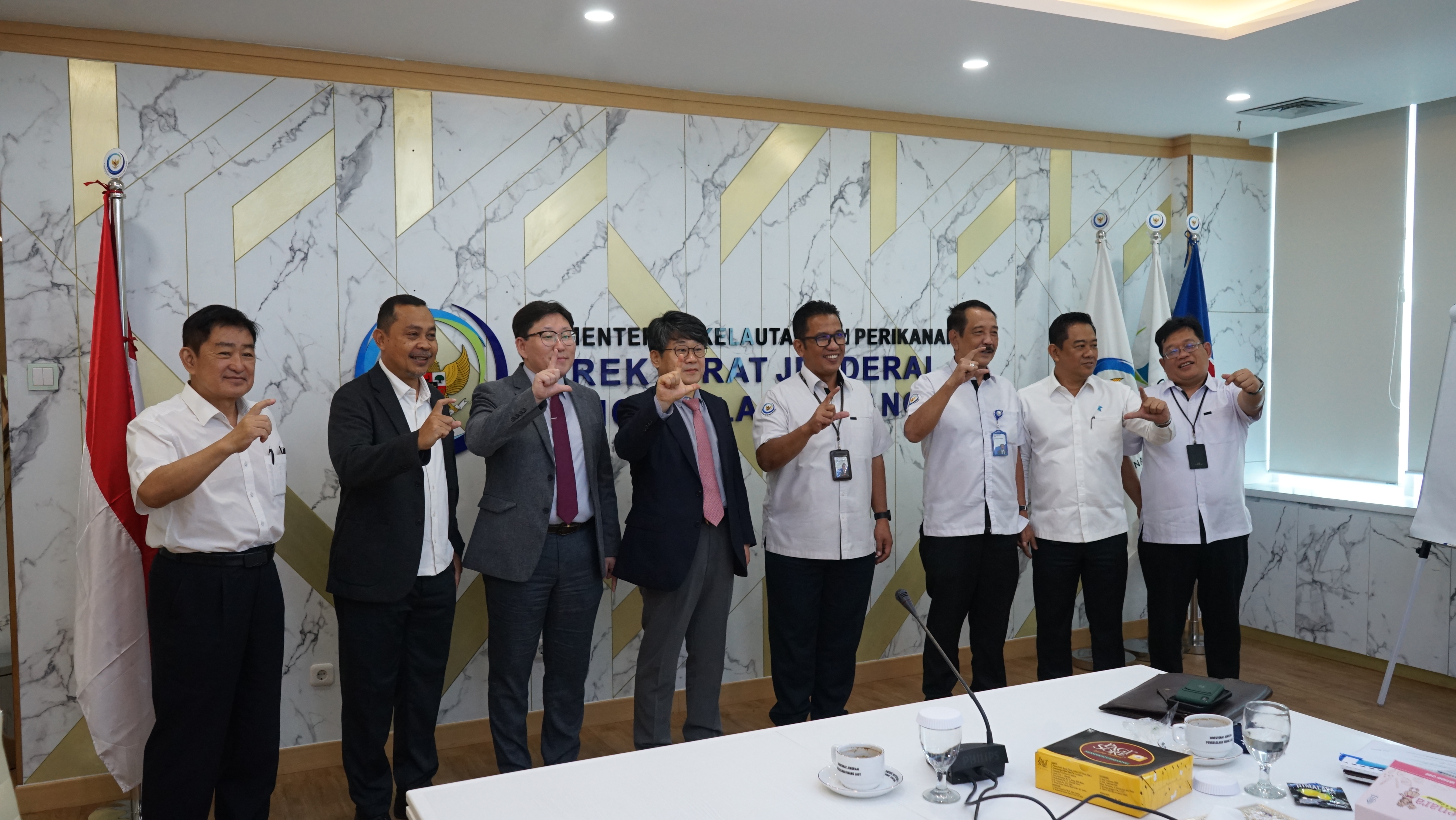 Courtesy Meeting antara KKP dan Pusan National University, dalam rangka penjajakan tindak lanjut Letter of Intent antara Ditjen PRL dan Pusan National University, (31/7).