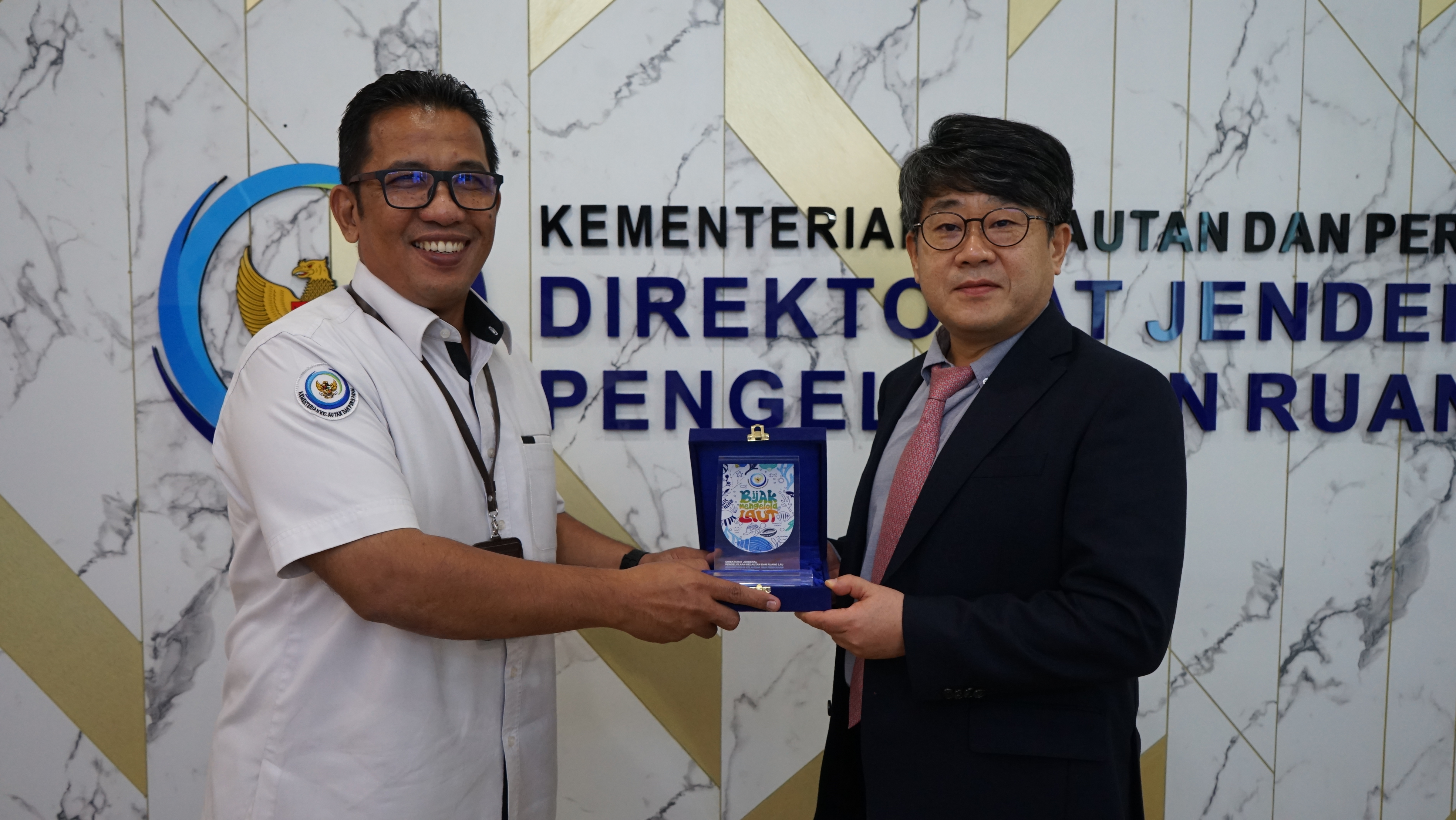 Courtesy Meeting antara KKP dan Pusan National University, dalam rangka penjajakan tindak lanjut Letter of Intent antara Ditjen PRL dan Pusan National University, (31/7).