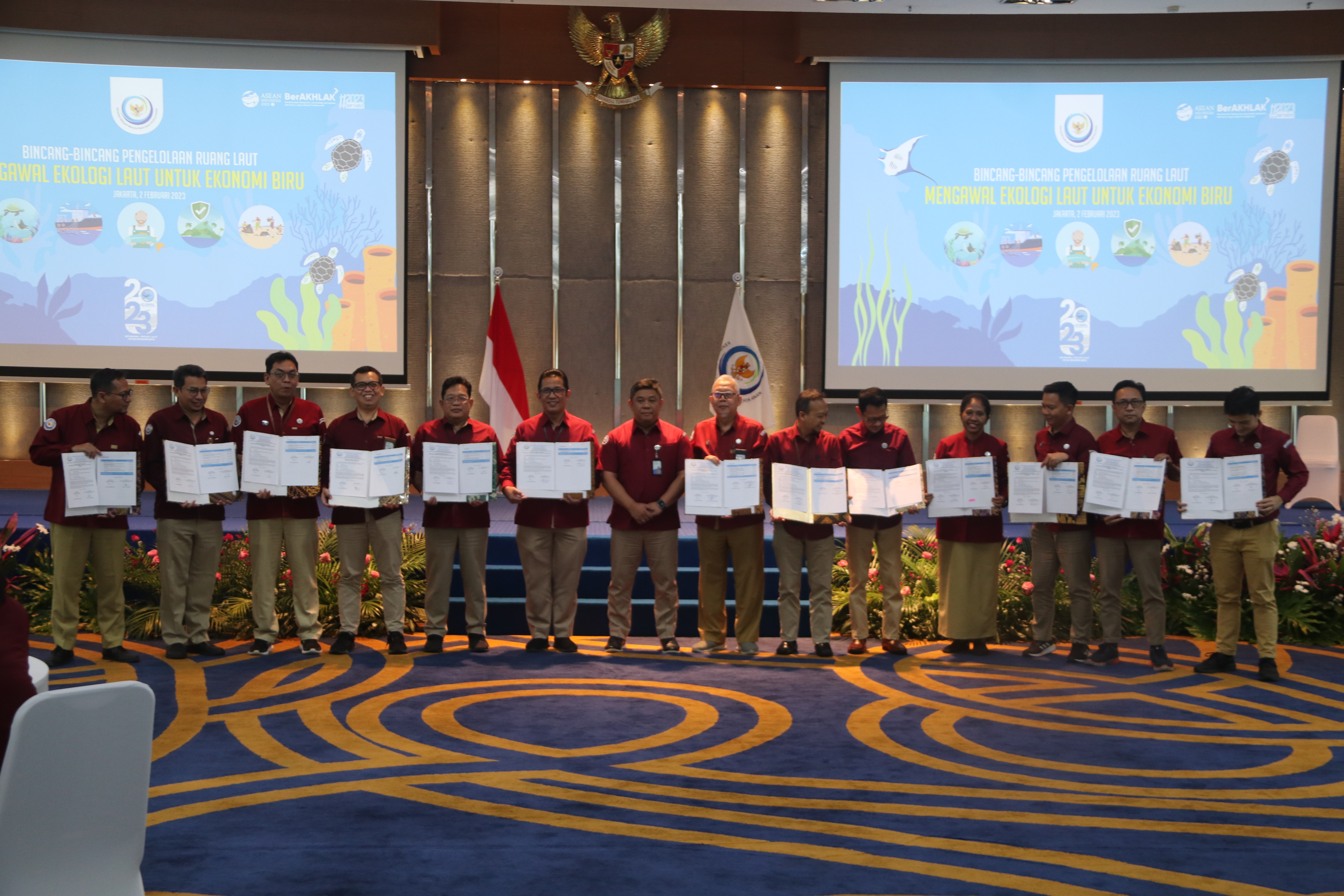 Penandatanganan Perjanjian Kinerja tahun 2023 Lingkup Ditjen Pengelolaan Ruang Laut, Jakarta (2/2)