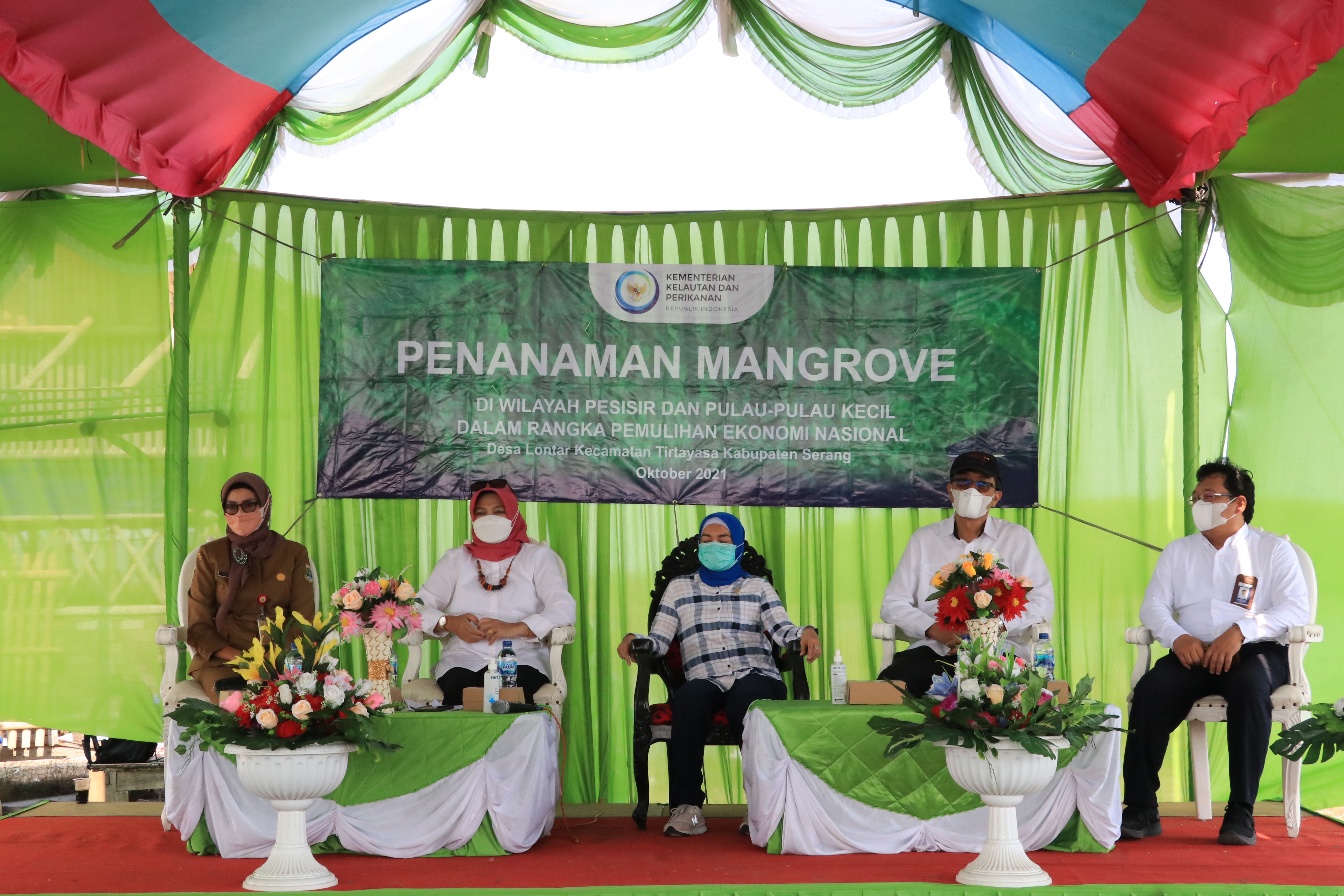 Launching Penanaman mangrove di Desa Lontar, Kec. Tirtayasa, Kab. Serang (12/10)