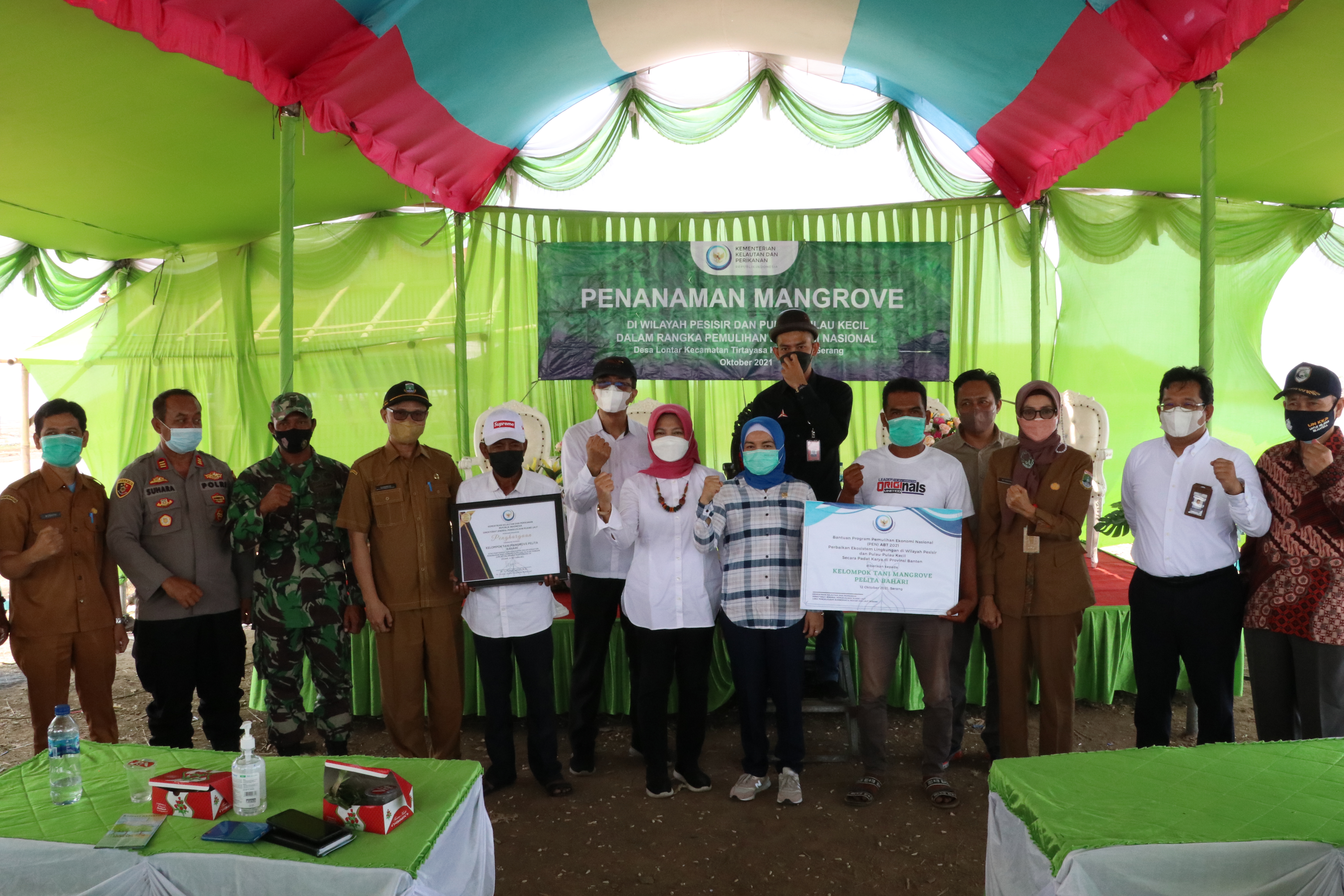 Launching Penanaman mangrove di Desa Lontar, Kec. Tirtayasa, Kab. Serang (12/10)