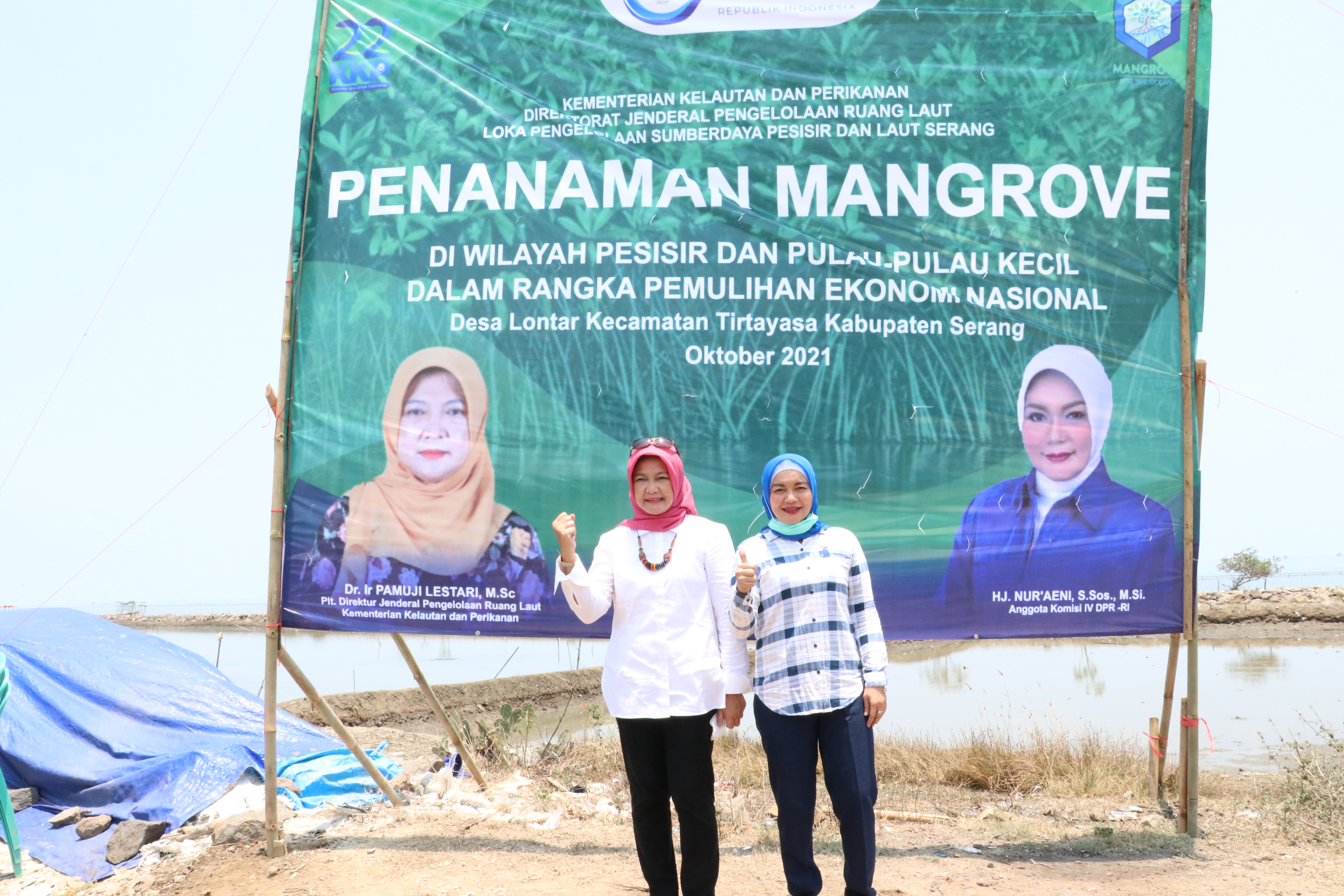 Launching Penanaman mangrove di Desa Lontar, Kec. Tirtayasa, Kab. Serang (12/10)