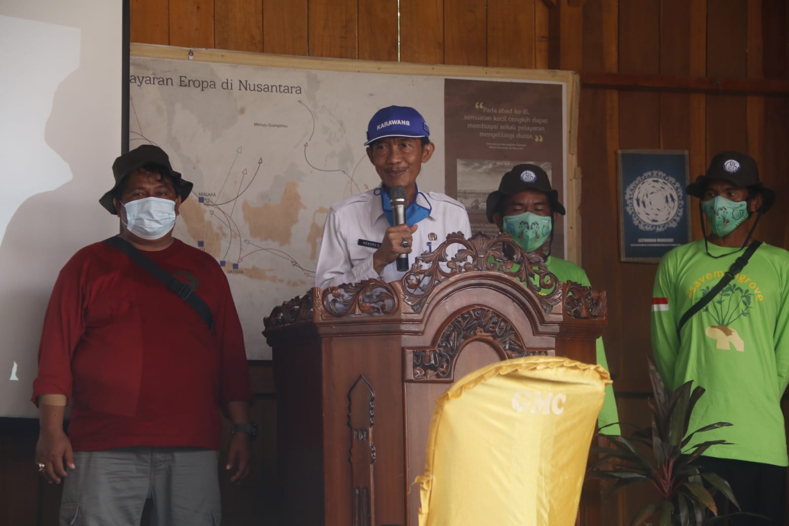 Penanaman Mangrove Di Kabupaten Karawang, Rabu (23/12)