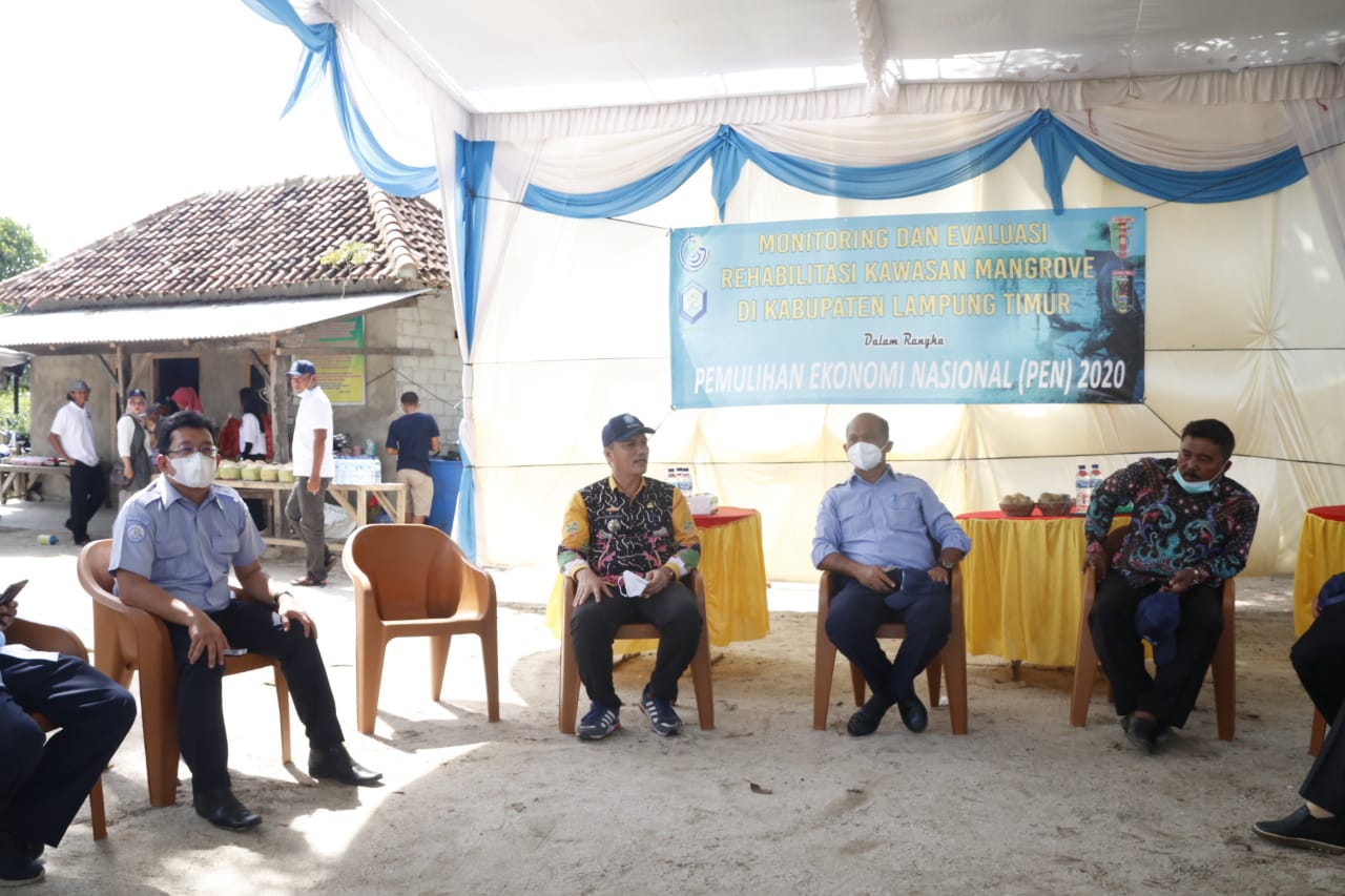 Kunker Plt. Dirjen PRL Ke Lokasi Penanaman Mangrove Di Lampung (17/12)