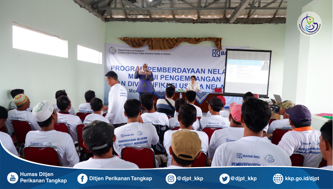 DJPT Bersama BRI Lakukan Peningkatan Kapasitas Nelayan dan Keluarga Nelayan di Kab. Demak melalui Program Pemberdayaan