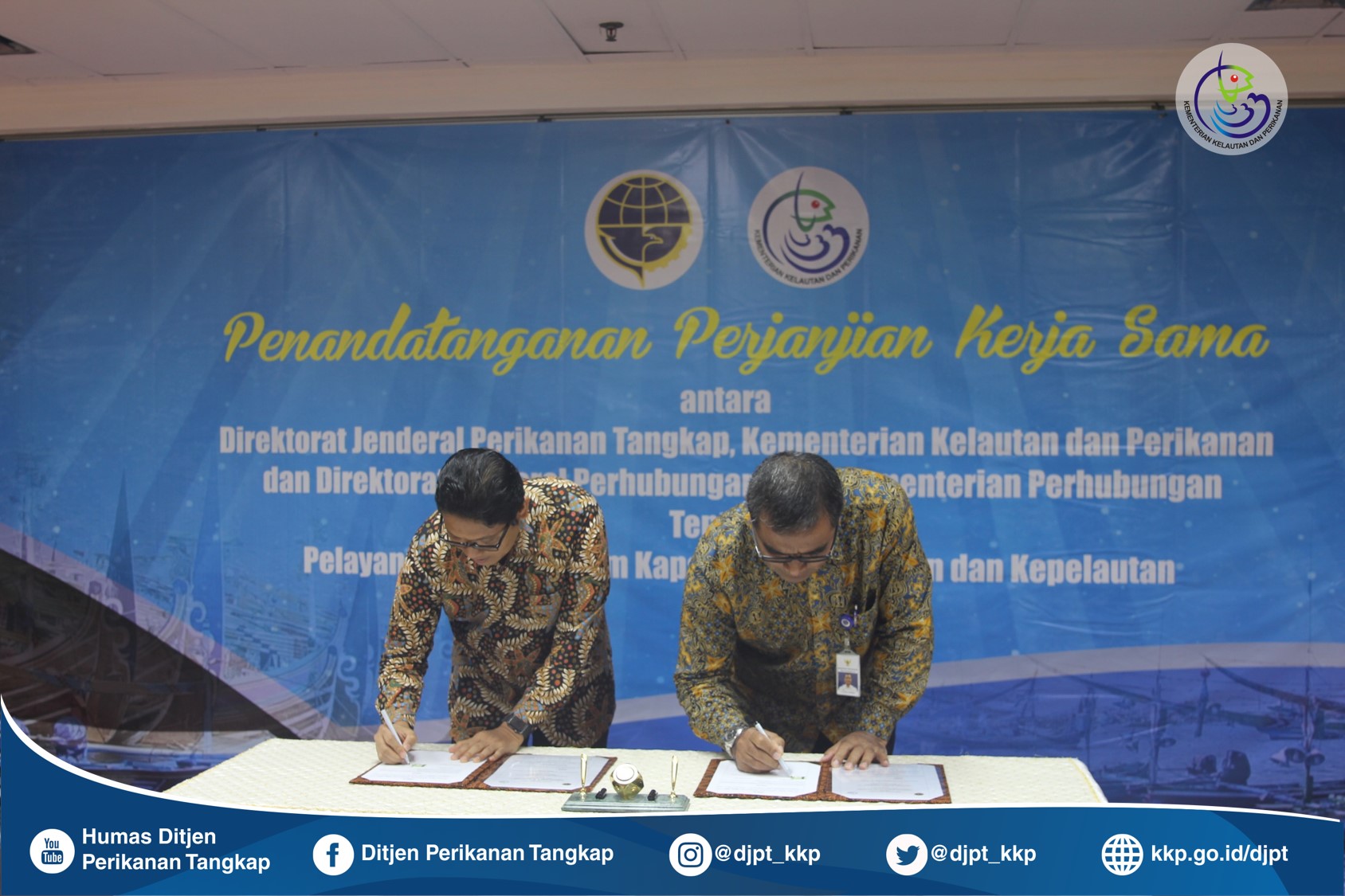 Penandatanganan Perjanjian Kerja Sama dengan Ditjen Perhubungan Laut, Kementerian Perhubungan