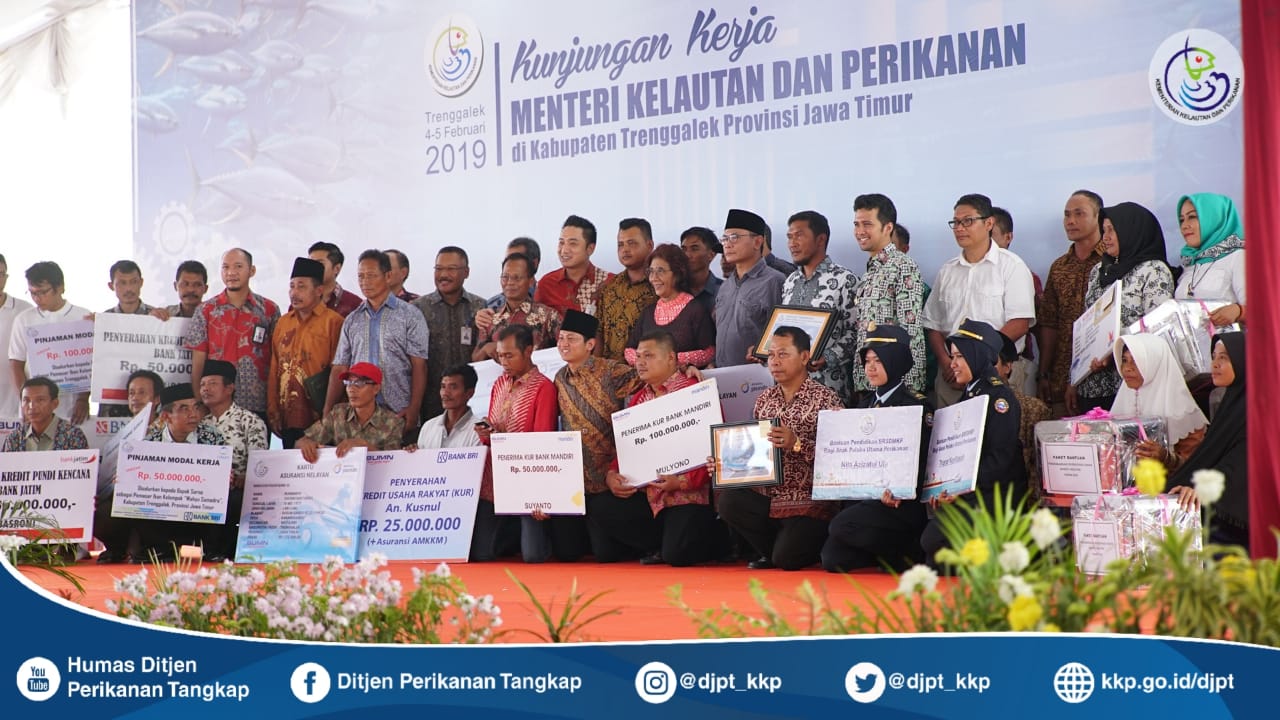 Kunjungan Kerja KKP di PPN Prigi, Trenggalek