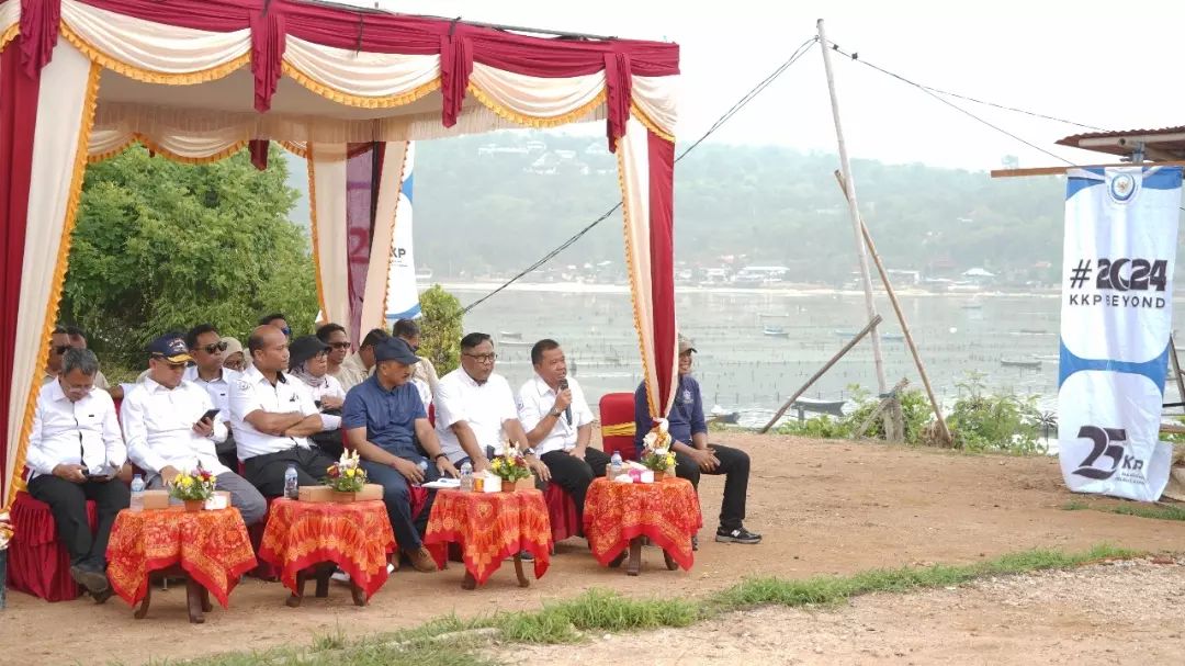 Peninjauan Kampung Budidaya rumput Laut di Kabupaten Klungkung, Bali