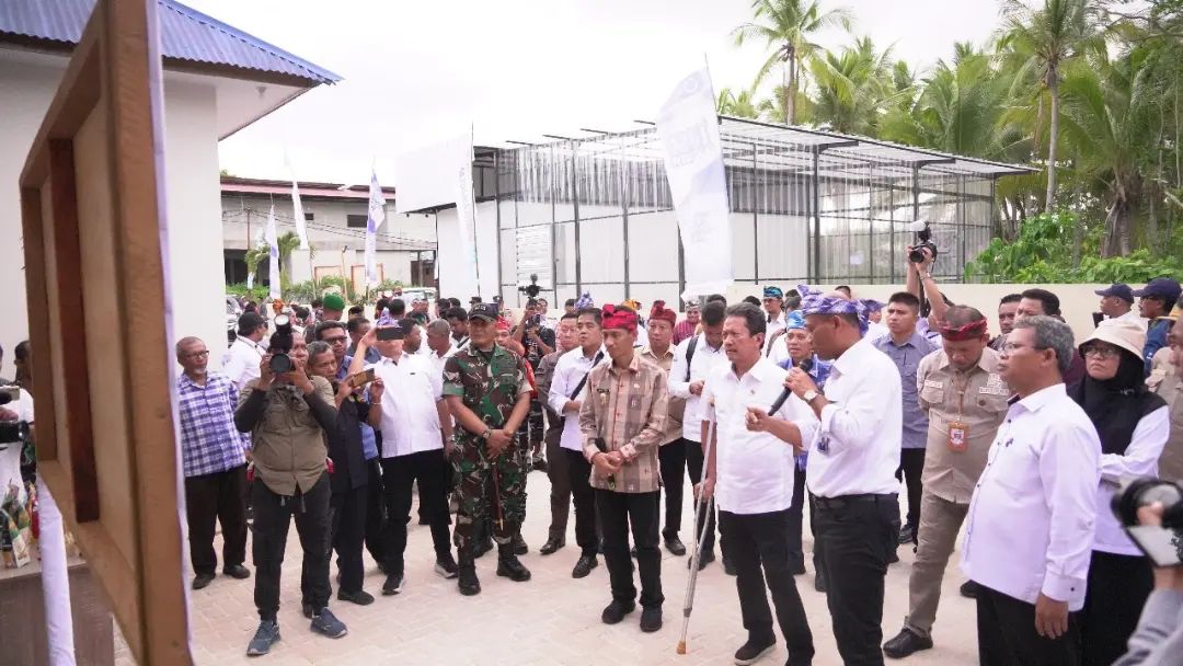 Peresmian Modeling Budidaya Rumput Laut di Kabupaten Wakatobi