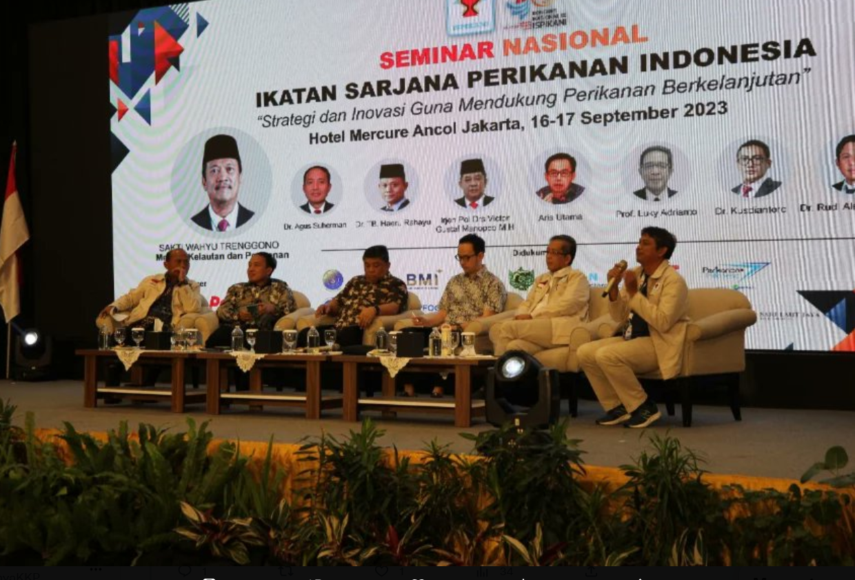 Dirjen PB Menghadiri Kongres Nasional Ikatan Sarjana Perikanan Indonesia ke IX di Jakarta