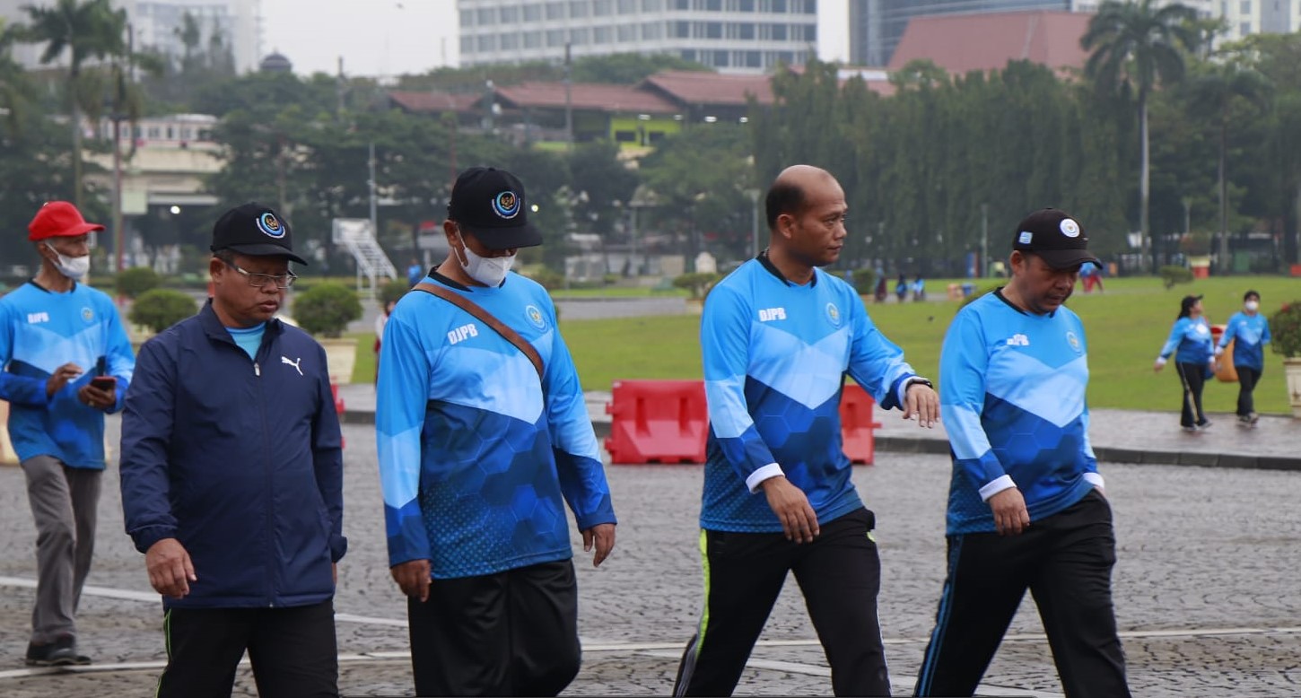 Peningkatan jiwa korsa pegawai lingkup Direktorat Jenderal Perikanan Budidaya di area Monumen Nasional