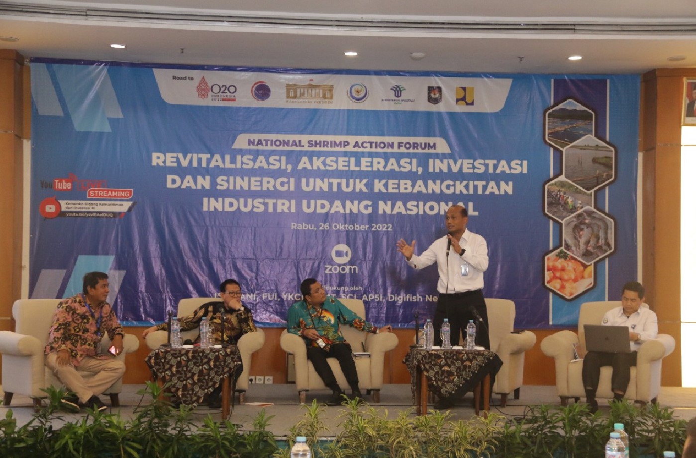 DIRJEN PB MENJADI NARASUMBER DALAM ACARA NATIONAL SHRIMP ACTION FORUM 2022