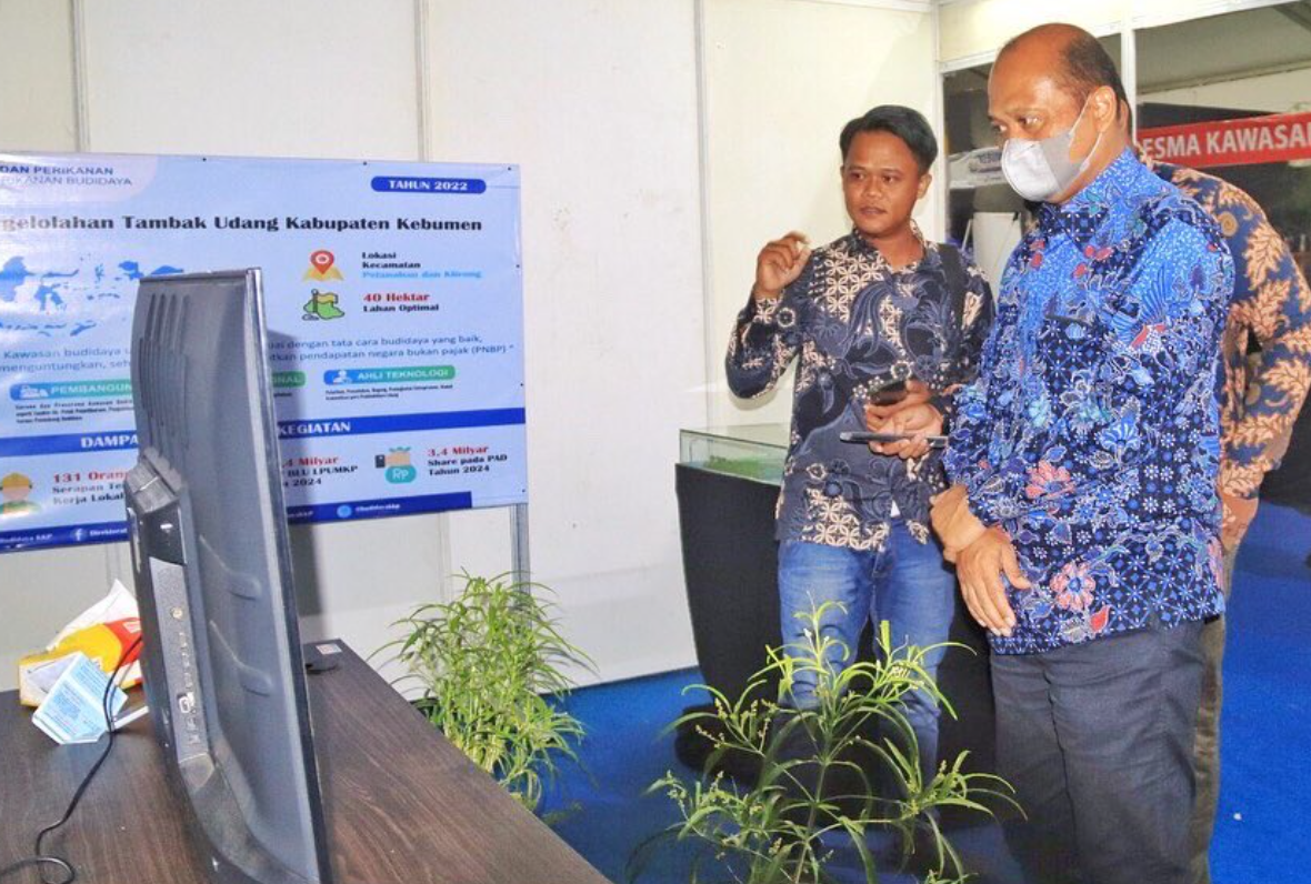 Peninjauan lokasi Pembangunan Tambak Budidaya Udang Berbasis Kawasan di Kabupaten Kebumen