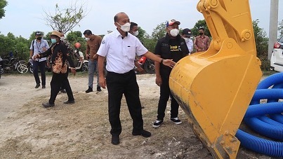 Dirjen PB mencanangkan kampung perikanan budidaya ikan bandeng di Kab. Gresik (27/03/22)