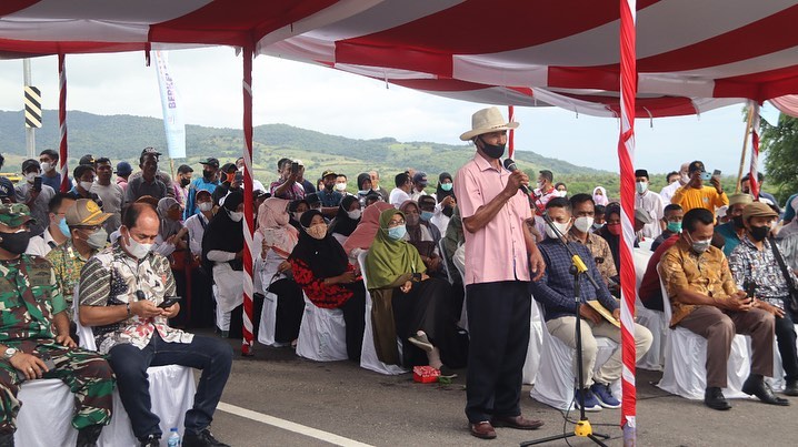 Dirjen PB mendampingi Menteri KP Kunjungan Kerja di Kab. Sumbawa (18/03/22)