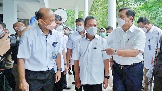 Dirjen PB mendampingi Menteri KP dan Menteri Komarves Kunjungan Kerja di Waduk Jatiluhur (15/03/22)