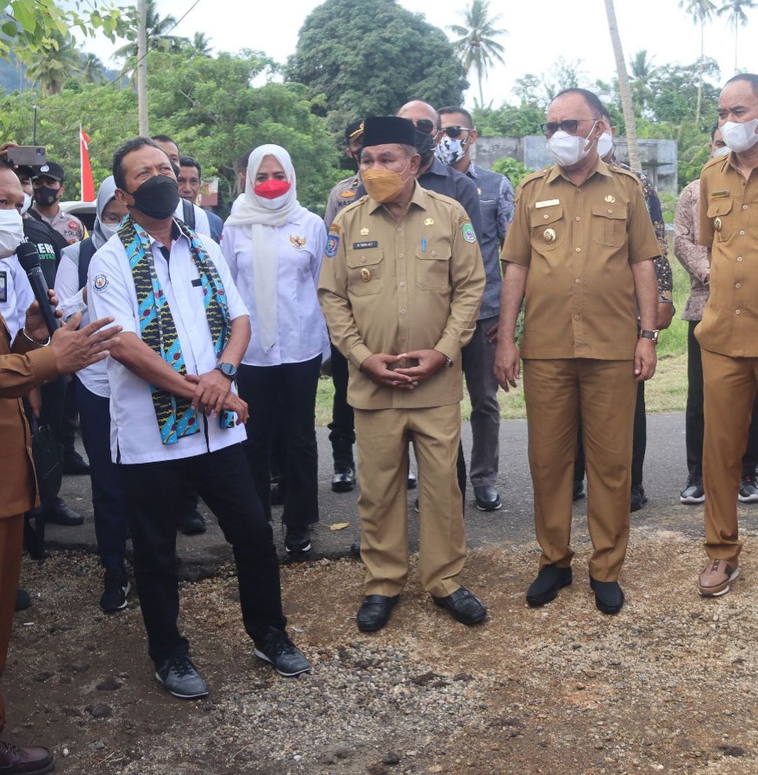 MKP meninjau budidaya rumput laut di perairan Jaiololo, Kab. Halmahera Barat (07/03/2022)