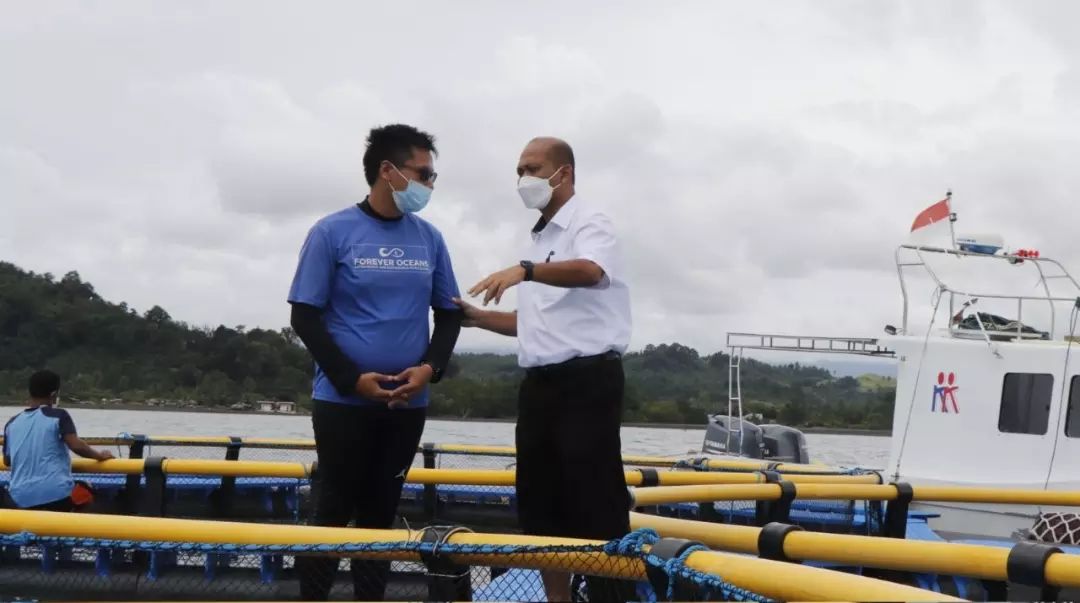 Kunjungan Kerja Dirjen ke Pembangunan Instalasi Pembenihan dan Pembesaran Ikan Laut, Minahasa Utara (22/1/22)