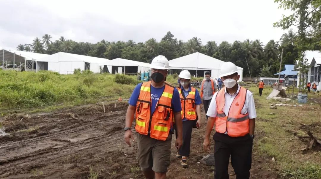 Kunjungan Kerja Dirjen ke Pembangunan Instalasi Pembenihan dan Pembesaran Ikan Laut, Minahasa Utara (22/1/22)