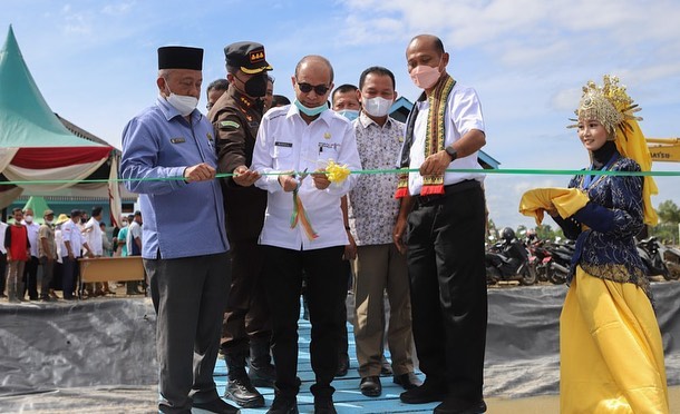 Dirjen PB bersama Pemerintah Kab. Aceh Tamiang merevitaslisasi lahan pertambakan udang (22/12/21)