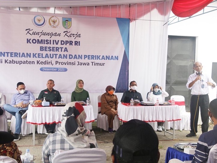 Dirjen PB mendampingi kunjungan kerja Wakil Ketua Komisi IV DPR RI di Kab. Kediri (18/12/21)