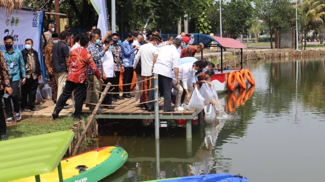 Dirjen PB mendampingi Menteri KP Kunjungan Kerja di Kab. Bogor (22/10/21)