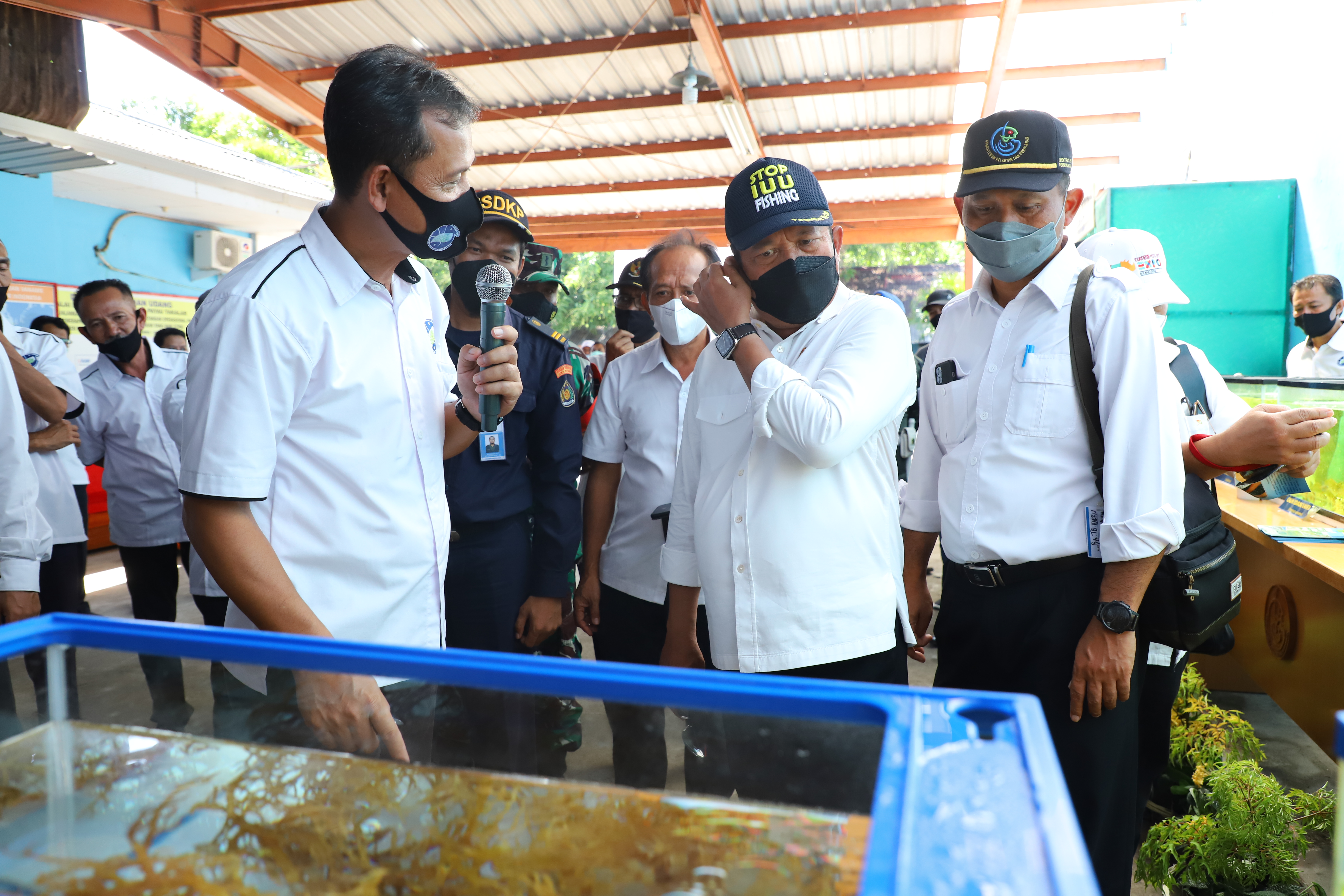 Kunjungan Kerja Menteri Kelautan dan Perikanan ke BPBAP Takalar, Sulawesi Selatan