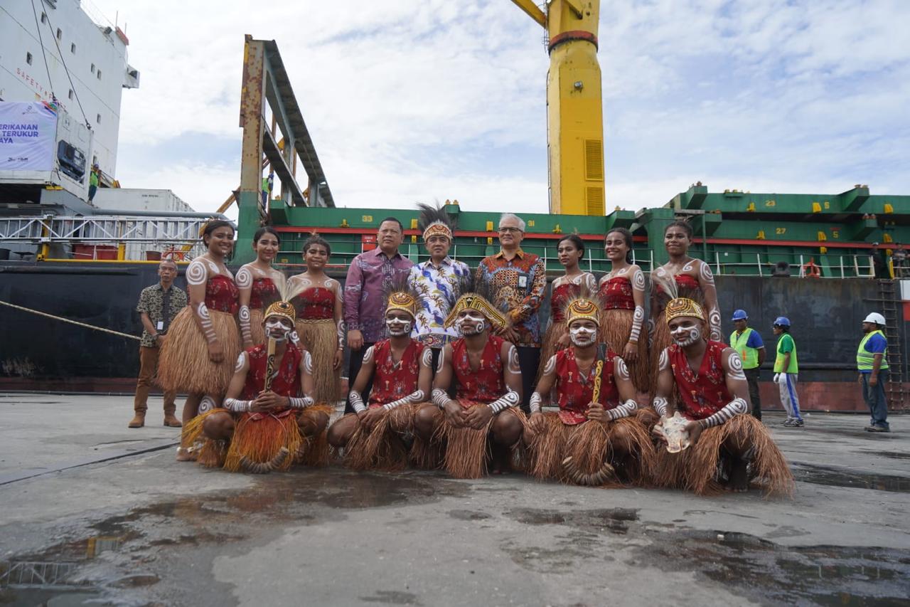 soft Launching Ekosistem Logistik Hasil Perikanan Zona II PIT koridor Biak-Surabaya