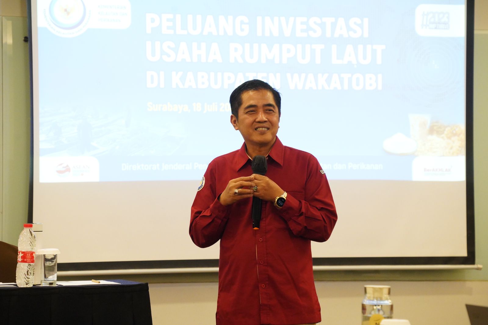 Promosi Peluang Investasi Hilirisasi usaha Rumput Laut di Wakatobi