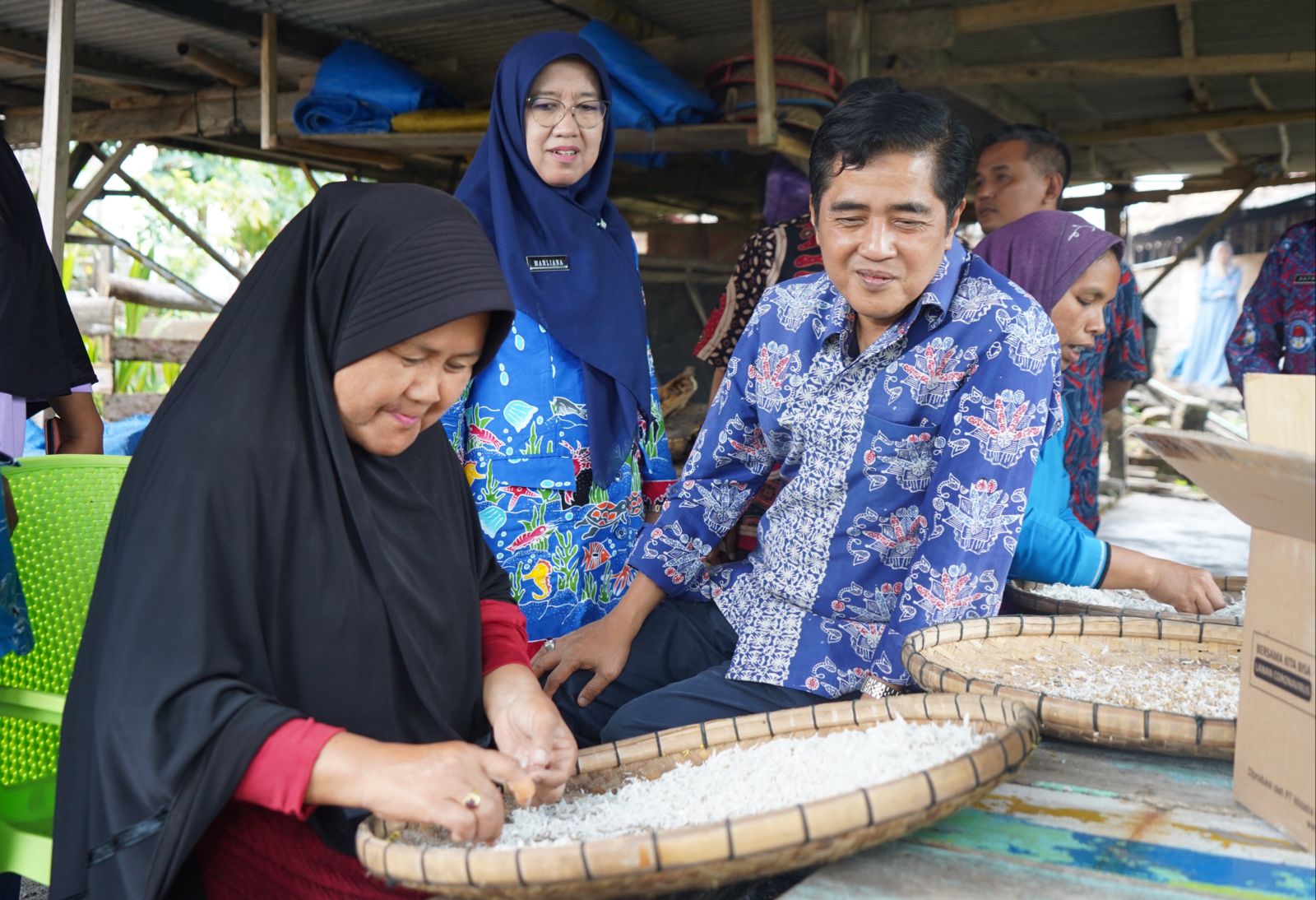 Kunjungan Kerja Dirjen PDSPKP ke Poklahsar Melati 1 di kalianda, Lampung Selatan