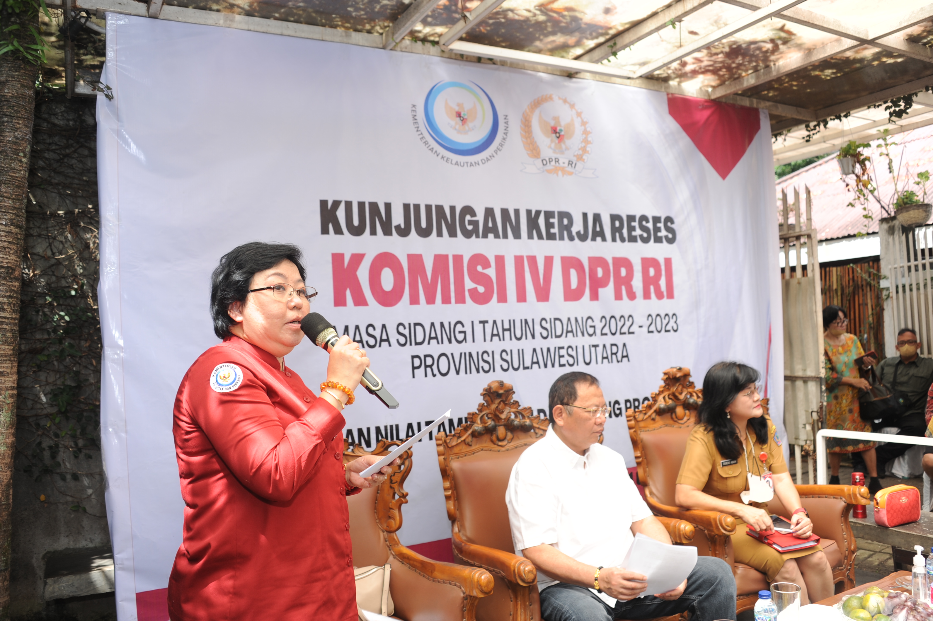 Kunjungan Kerja Plt Dirjen bersama Komisi IV DPR RI ke UMKM Pengolahan Ikan Trikora