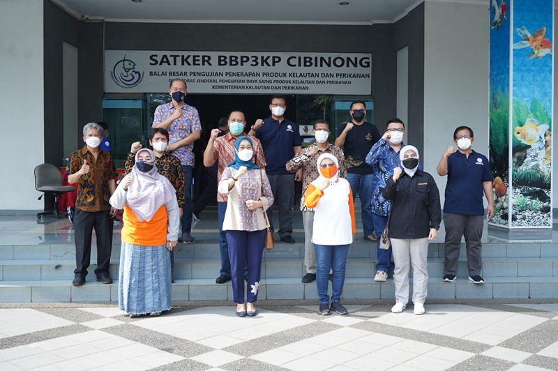 Puncak Acara Kontes Ikan Maskoki ””5th Indonesian Goldfish League 2021” di Raiser Ikan Hias Cibinong