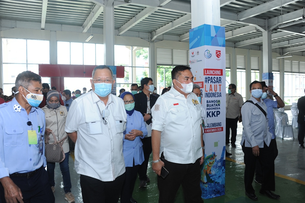 Kementerian Kelautan dan Perikanan bersama Komisi IV DPR RI Melakukan Kunjungan Kerja ke Pasar Ikan Modern (PIM) Kota Palembang