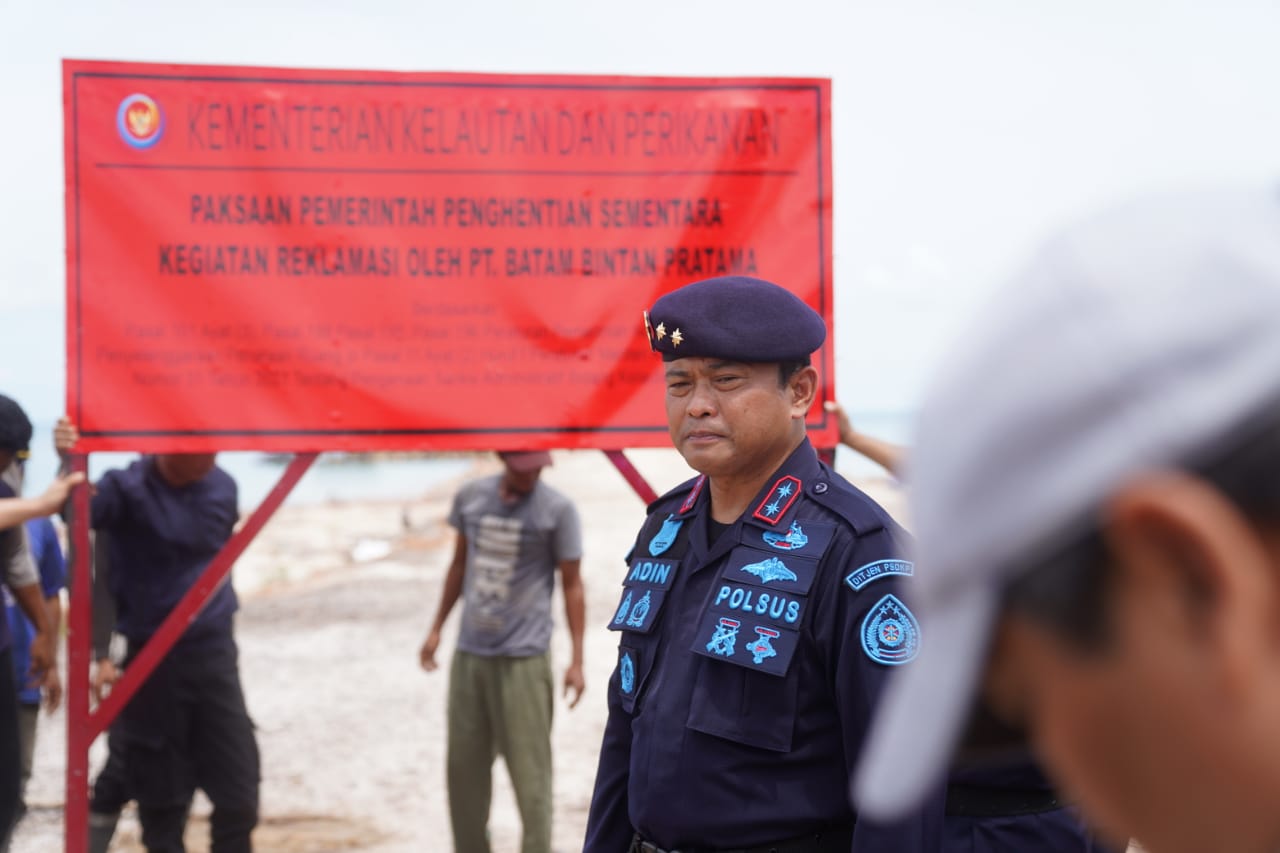 KKP Stop Proyek Tersus Lahan Reklamasi Milik PT. BBP di Lingga Kepulauan Riau