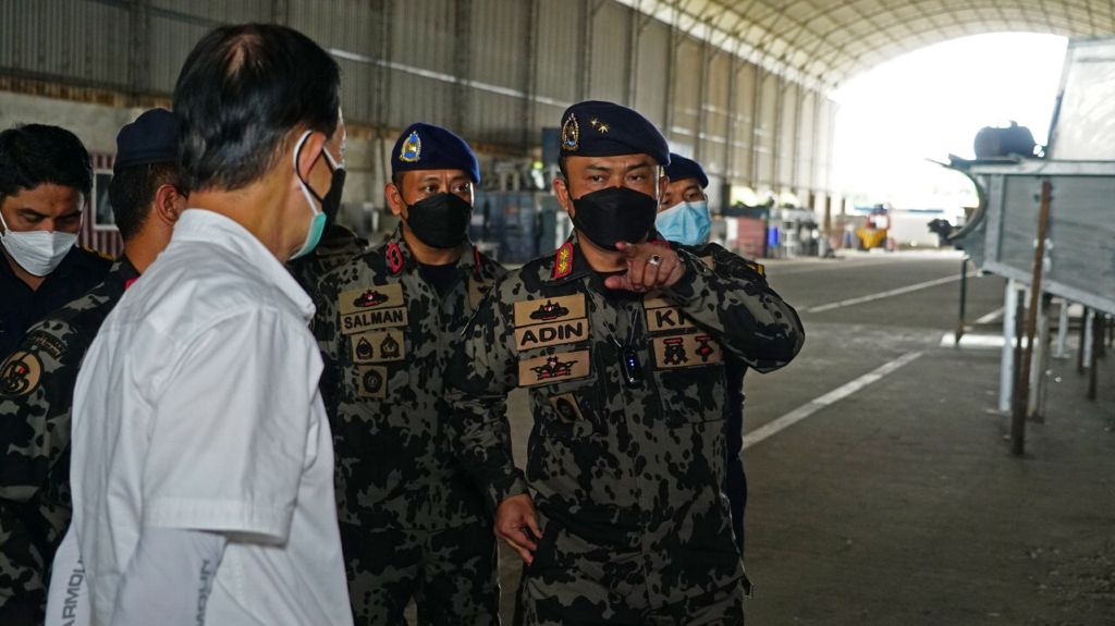 Dirjen PSDKP Melakukan Peninjauan Pengerjaan Dua Unit Speed Boat Yang Sedang Dibangun di PT Palindo (22/8)