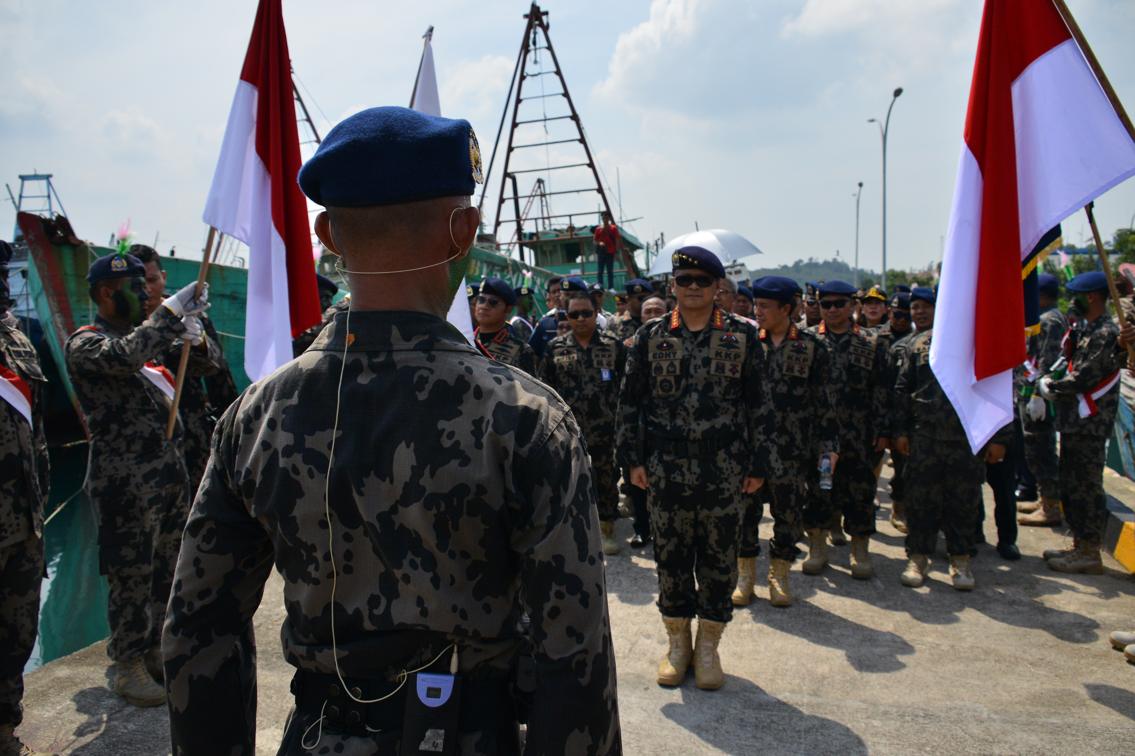 APEL SIAGA PENGAWASAN SUMBER DAYA KELAUTAN DAN PERIKANAN DIPIMPIN OLEH MENTERI KELAUTAN DAN PERIKANAN (BATAM, 13/11/2019)