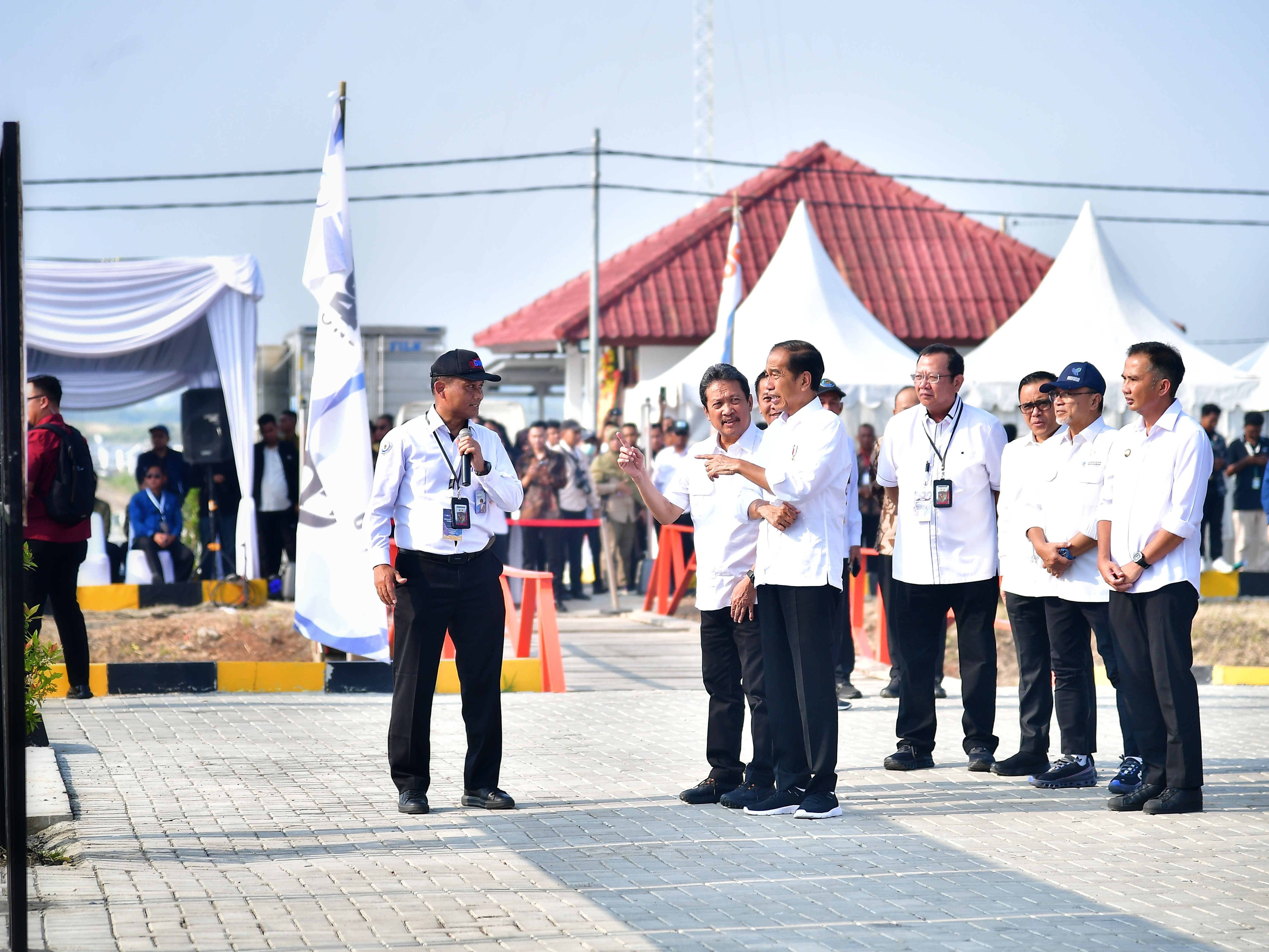 Peresmian Modeling Tambak Budidaya Ikan Nila Salin Karawang oleh Presiden RI