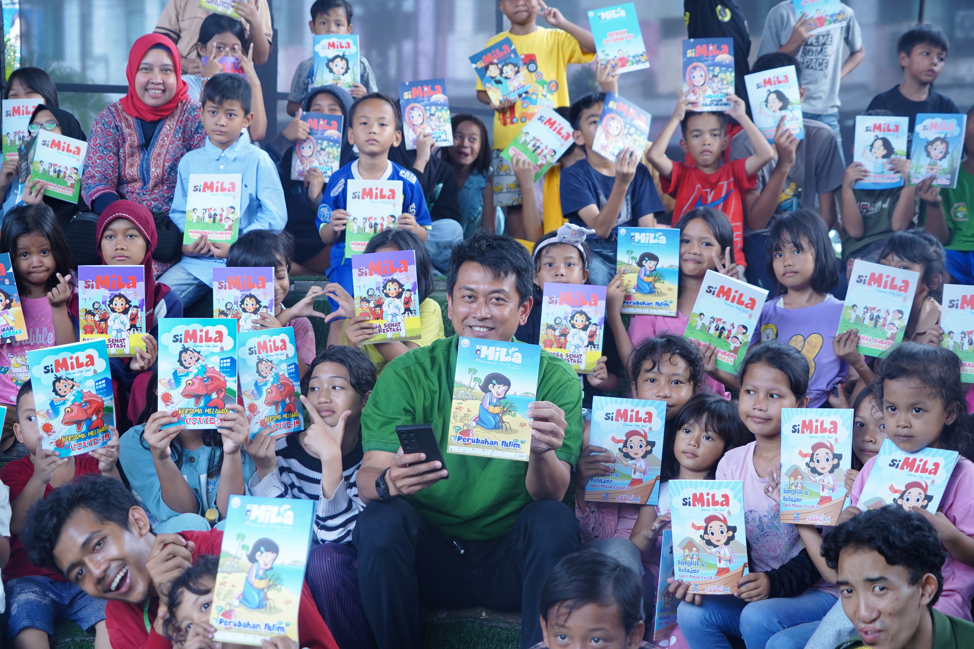 World Ocean Day, KKP Peringati bersama Anak-anak TBM Kolong melalui Literasi Kelautan