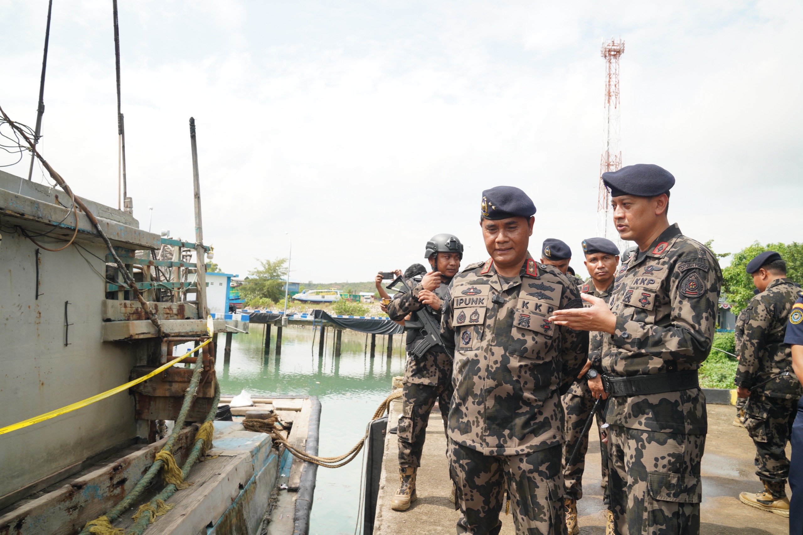 Konferensi Pers KKP Amankan Kapal Vietnam di Perairan Natuna