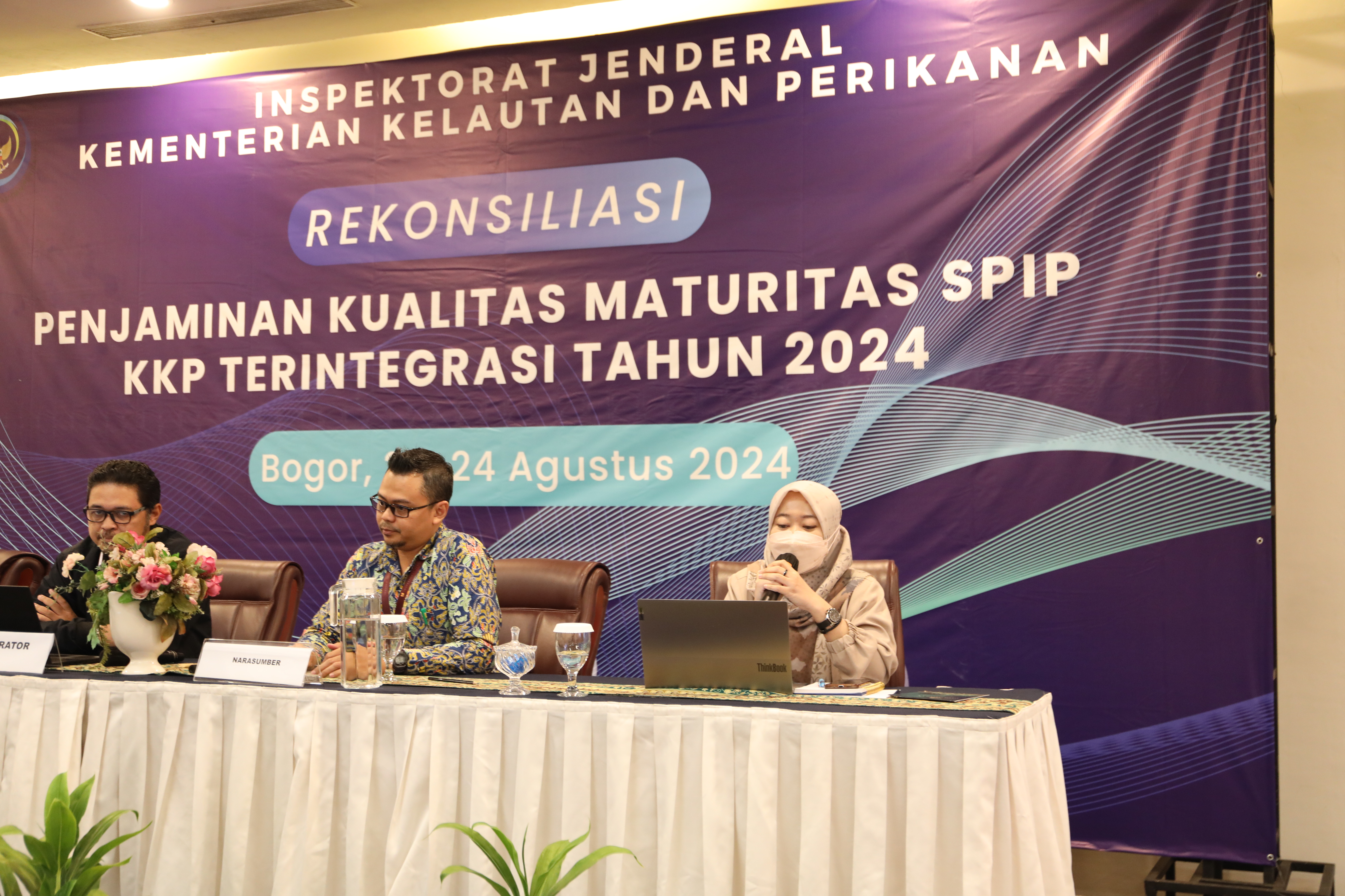 Rekonsiliasi Penjaminan Kualitas Maturitas SPIP KKP Terintegrasi Tahun 2024