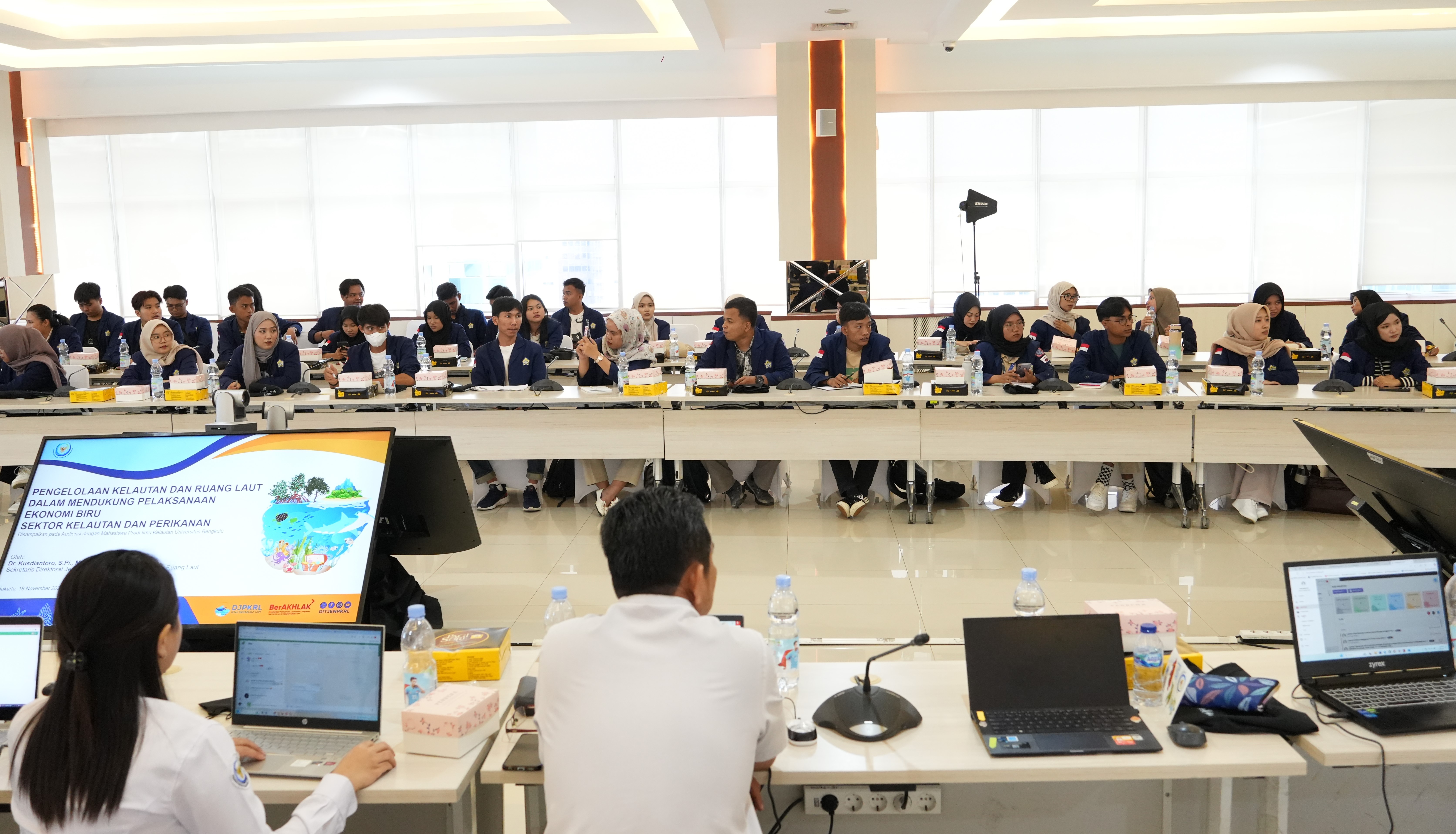 Kunjungan dan Audiensi Mahasiswa Program Studi Ilmu Kelautan Universitas Bengkulu, (19/11).